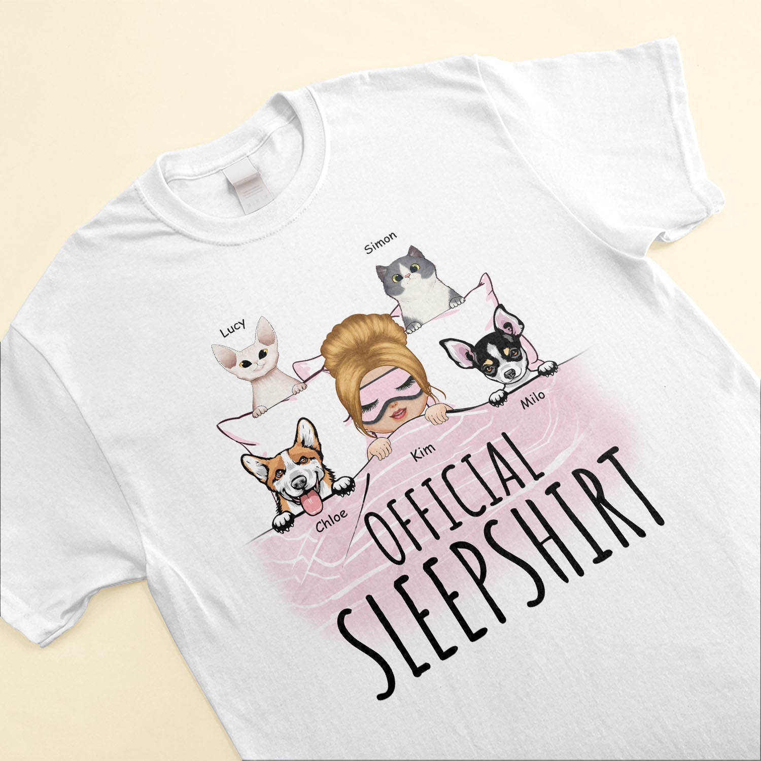 Official Sleepshirt - Personalized Shirt - Birthday Gift For Dog & Cat Lovers