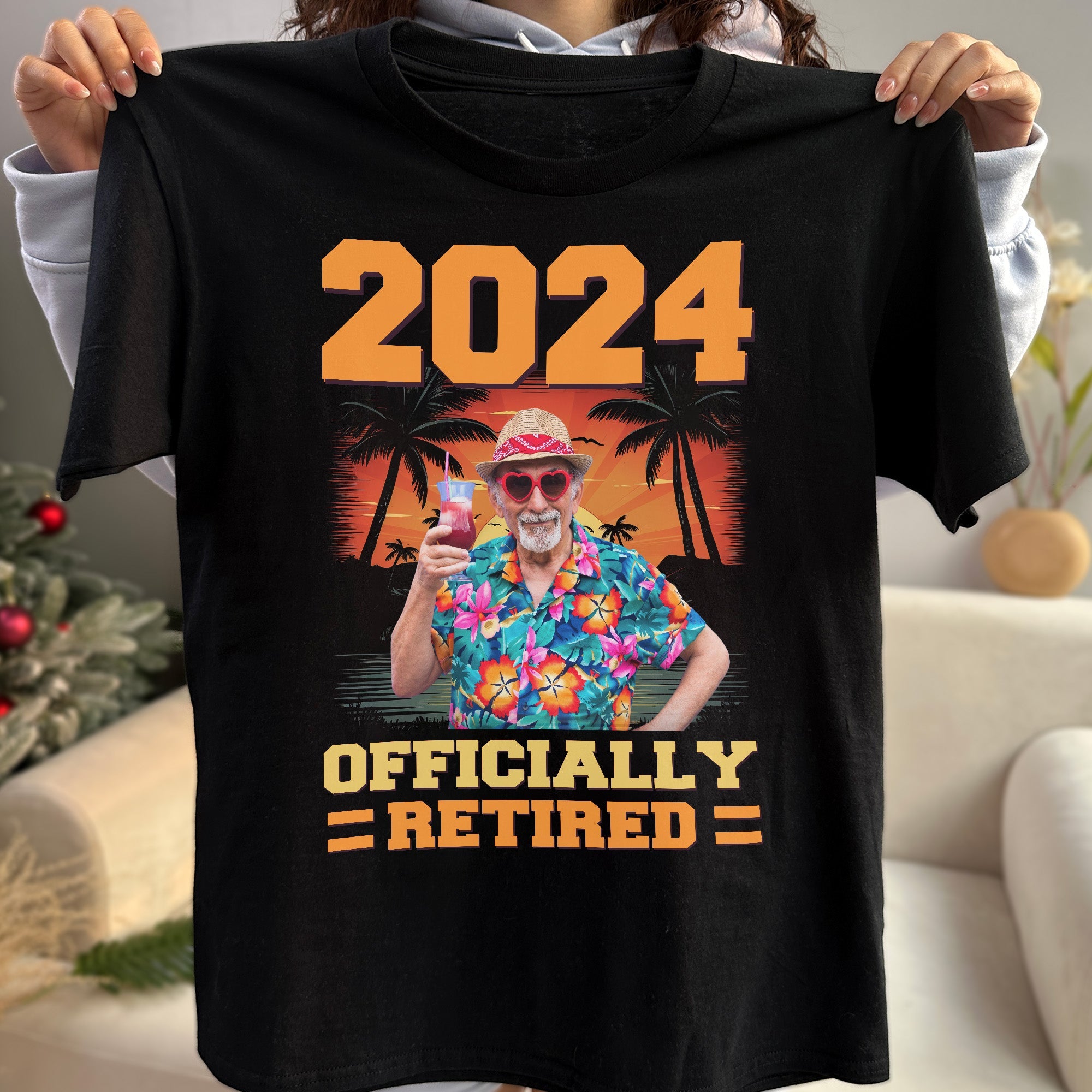 Officially Retired - Personalized Photo Shirt