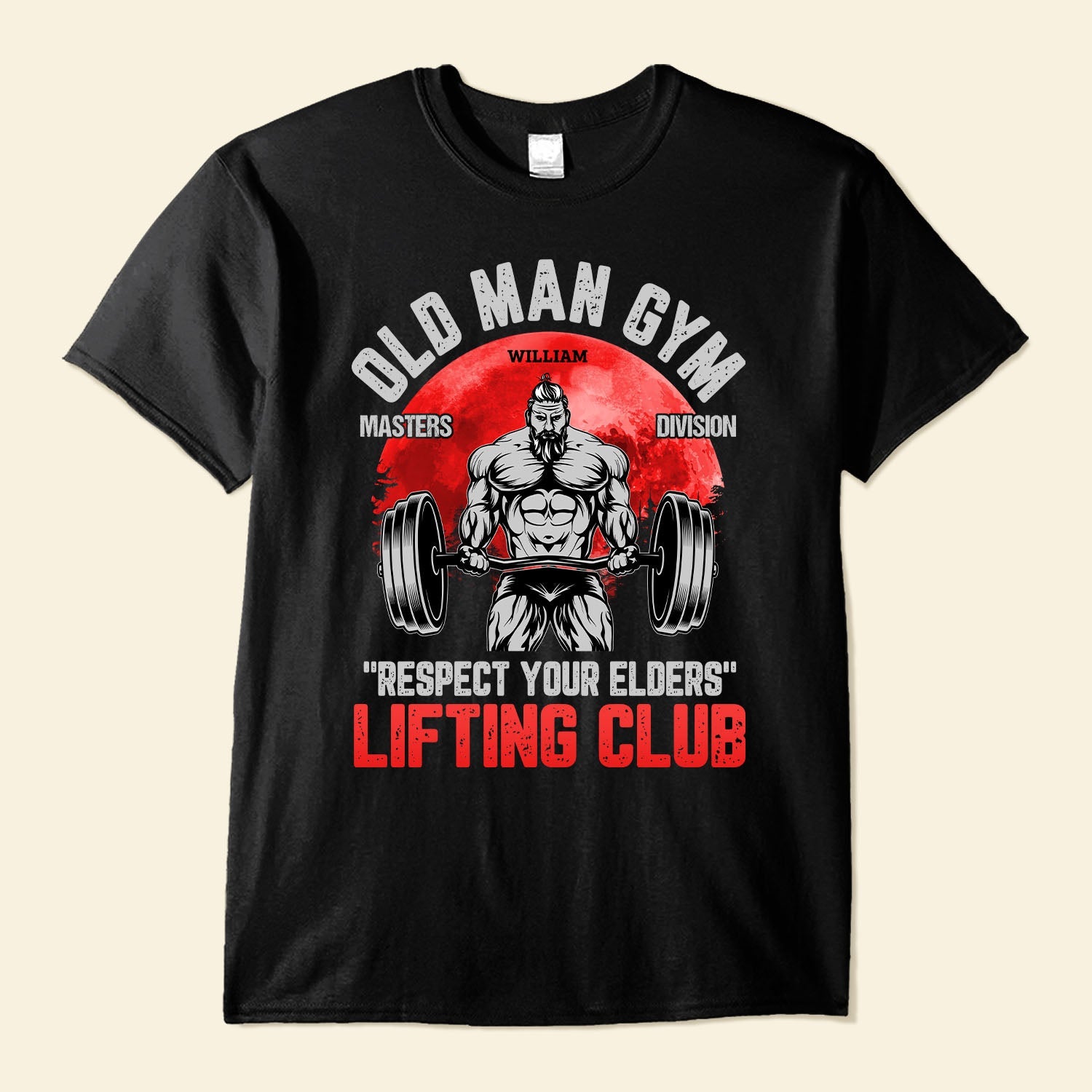 Old Man Gym Master Division - Personalized Shirt