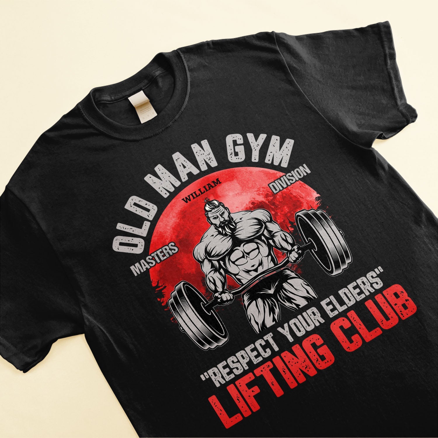 Old Man Gym Master Division - Personalized Shirt