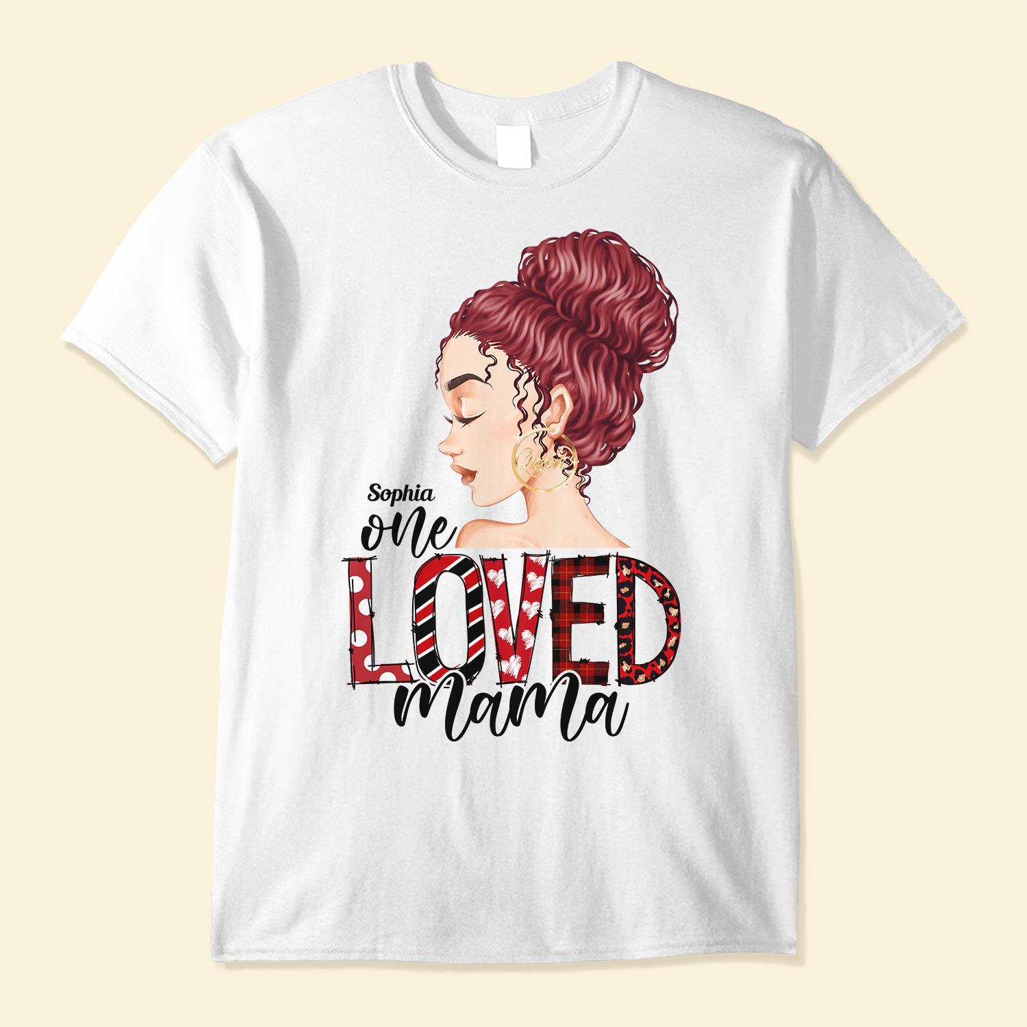 One Loved Mama Auntie - Personalized Shirt - Birthday Gift For Mom, Auntie