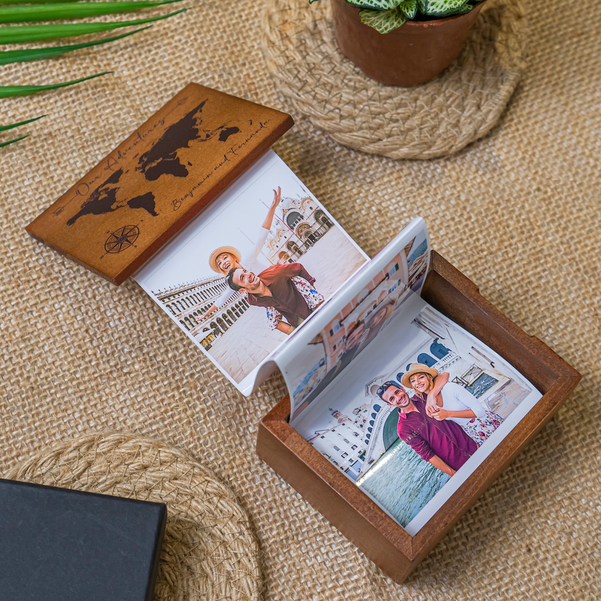 Our Adventures - Personalized Wooden Photo Box