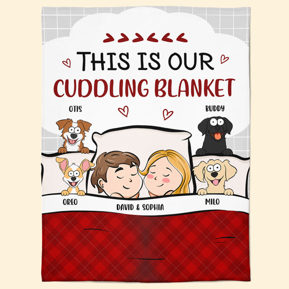 Our Cuddling Blanket - Funny Version - Personalized Blanket