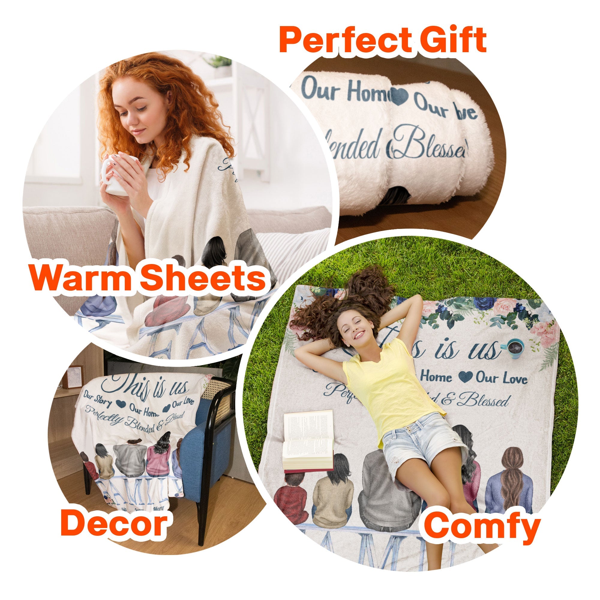 Our Family - Personalized Family Blanket