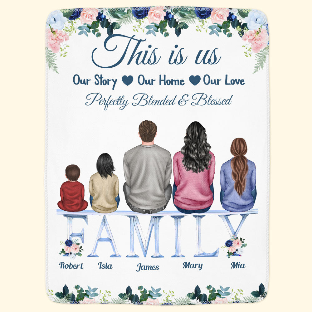 Our Family - Personalized Family Blanket