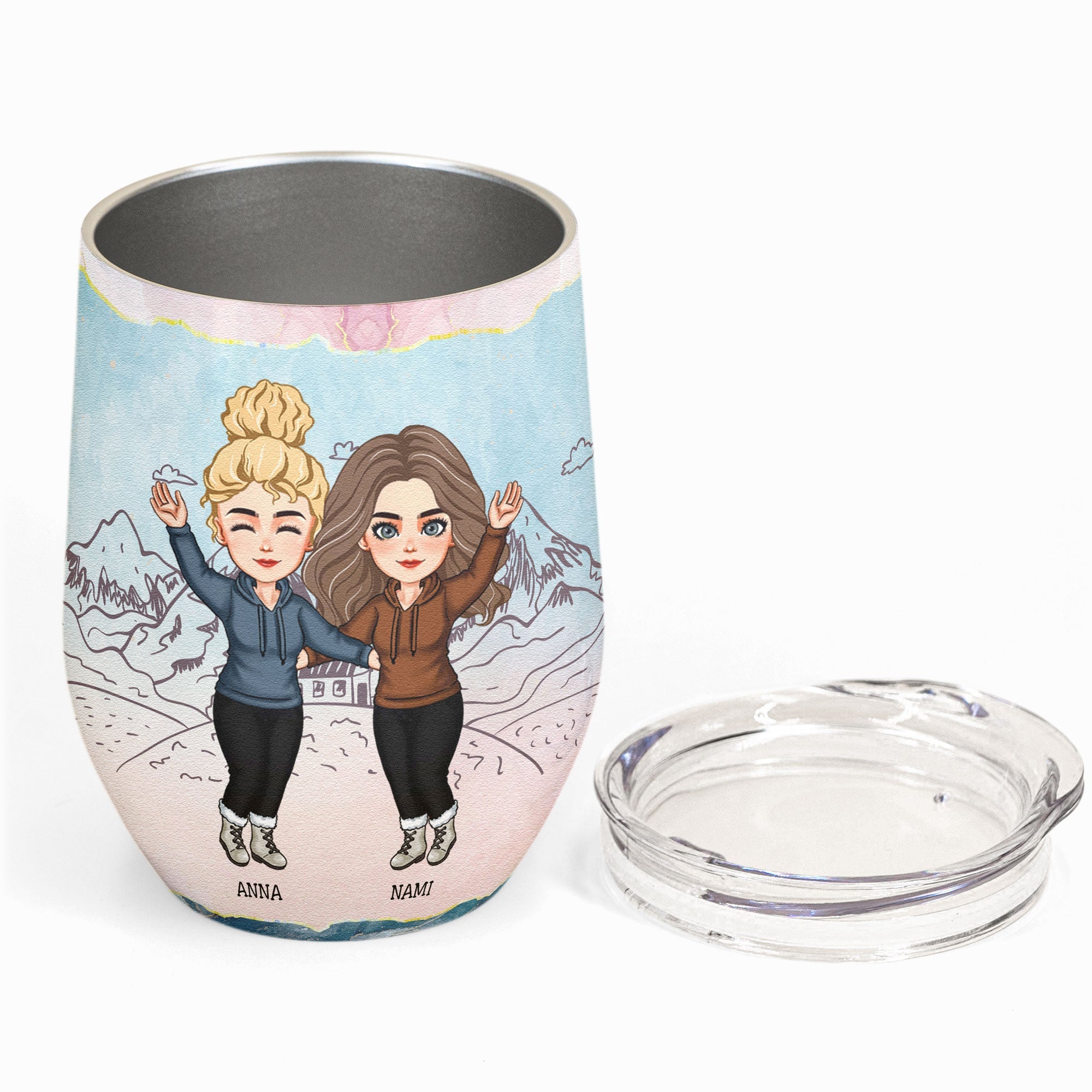 Our Friendship Is A Million Little Things - Personalized Wine Tumbler