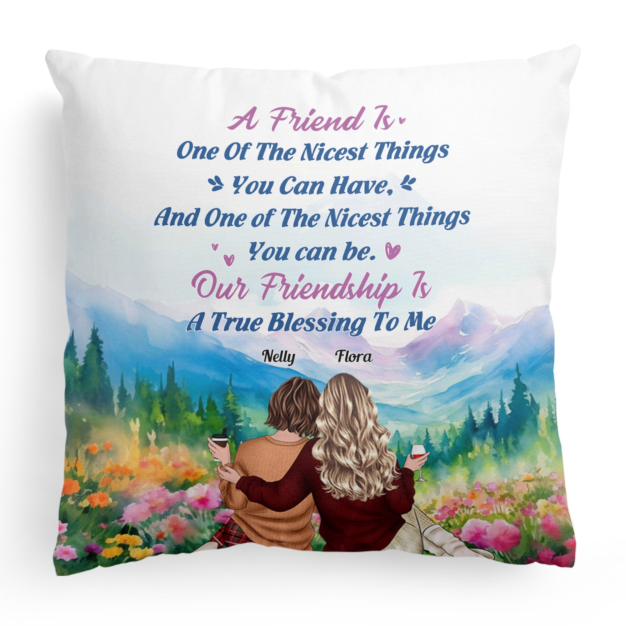 Our Friendship Is A True Blessing To Me - Personalized Pillow