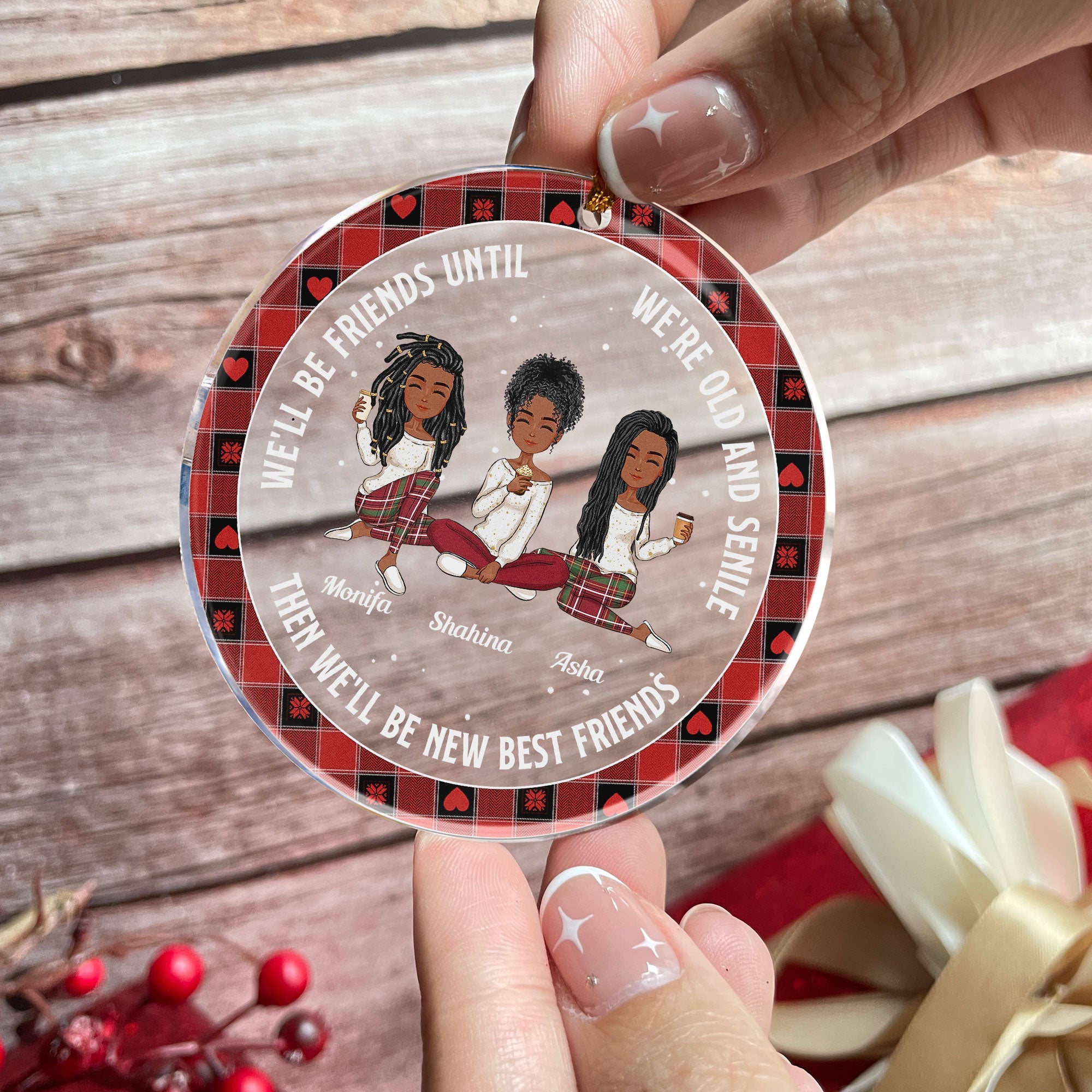 Our Friendship Is Endless Ver 2 - Personalized Acrylic Ornament