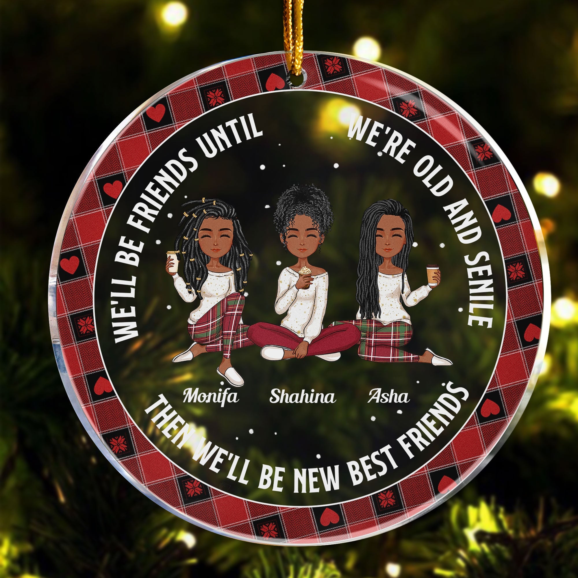 Our Friendship Is Endless Ver 2 - Personalized Acrylic Ornament