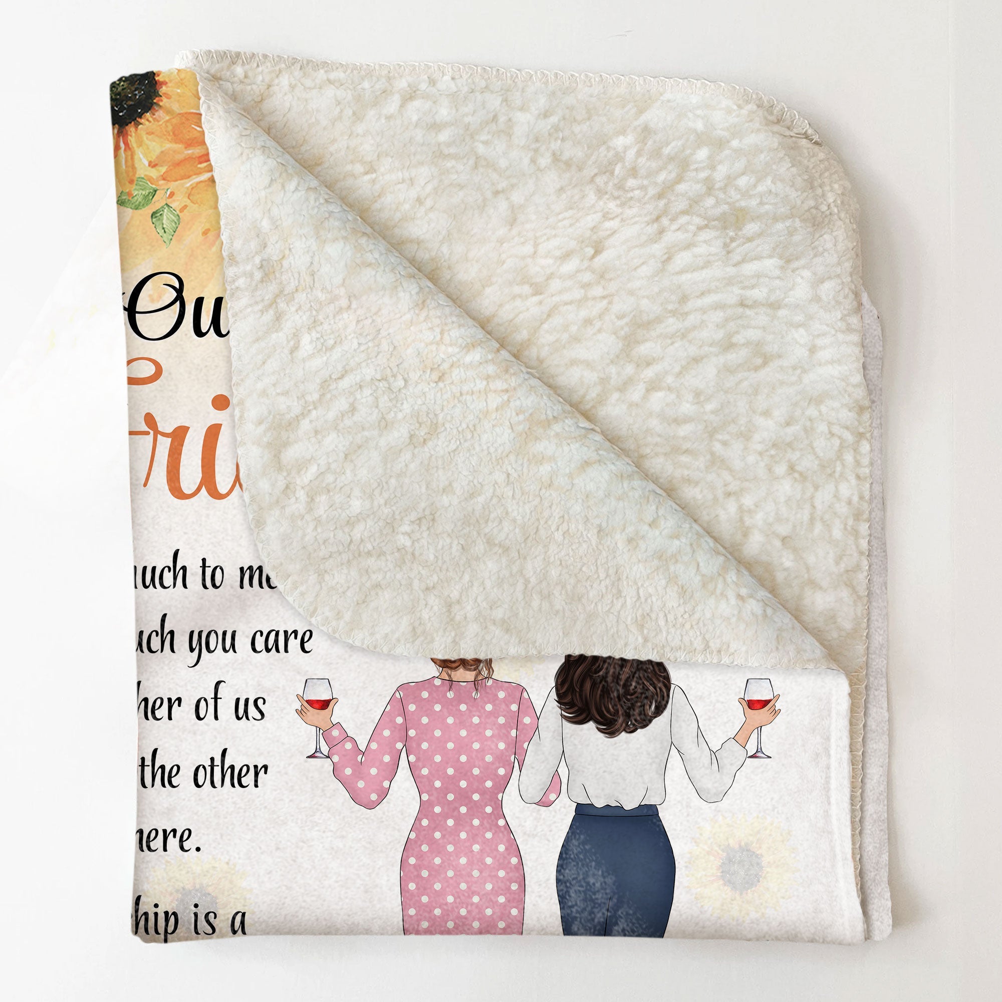 Our Special Friendship - Personalized Blanket - Birthday , Friendship DayGift For Bff, Friends, Besties, Best Friends