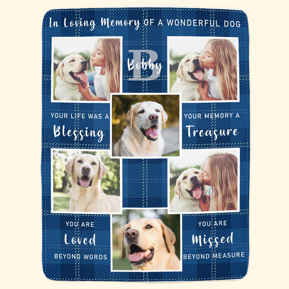 You Are Missed - Personalized Photo Blanket