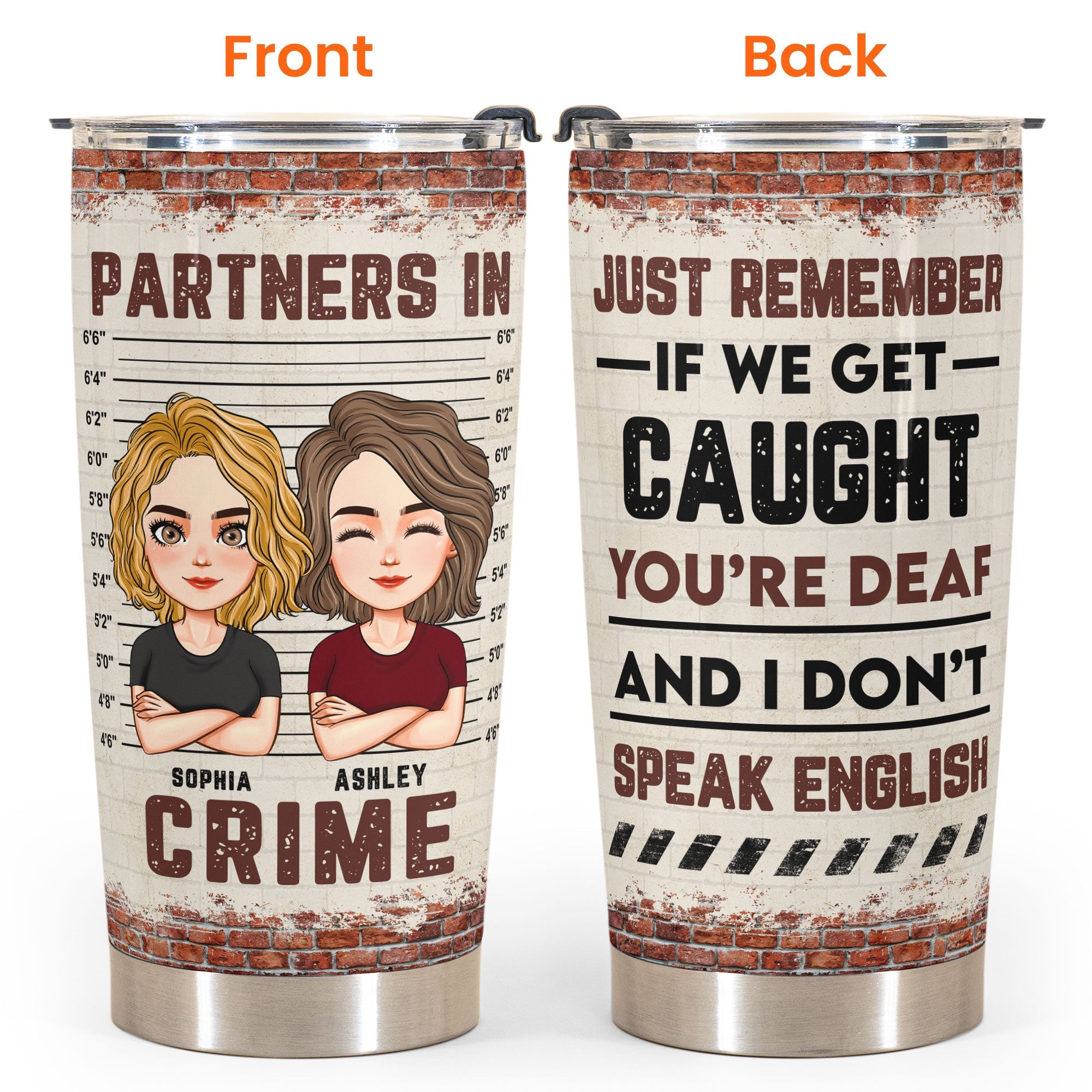 Partners In Crime 2 - Personalized Tumbler Cup