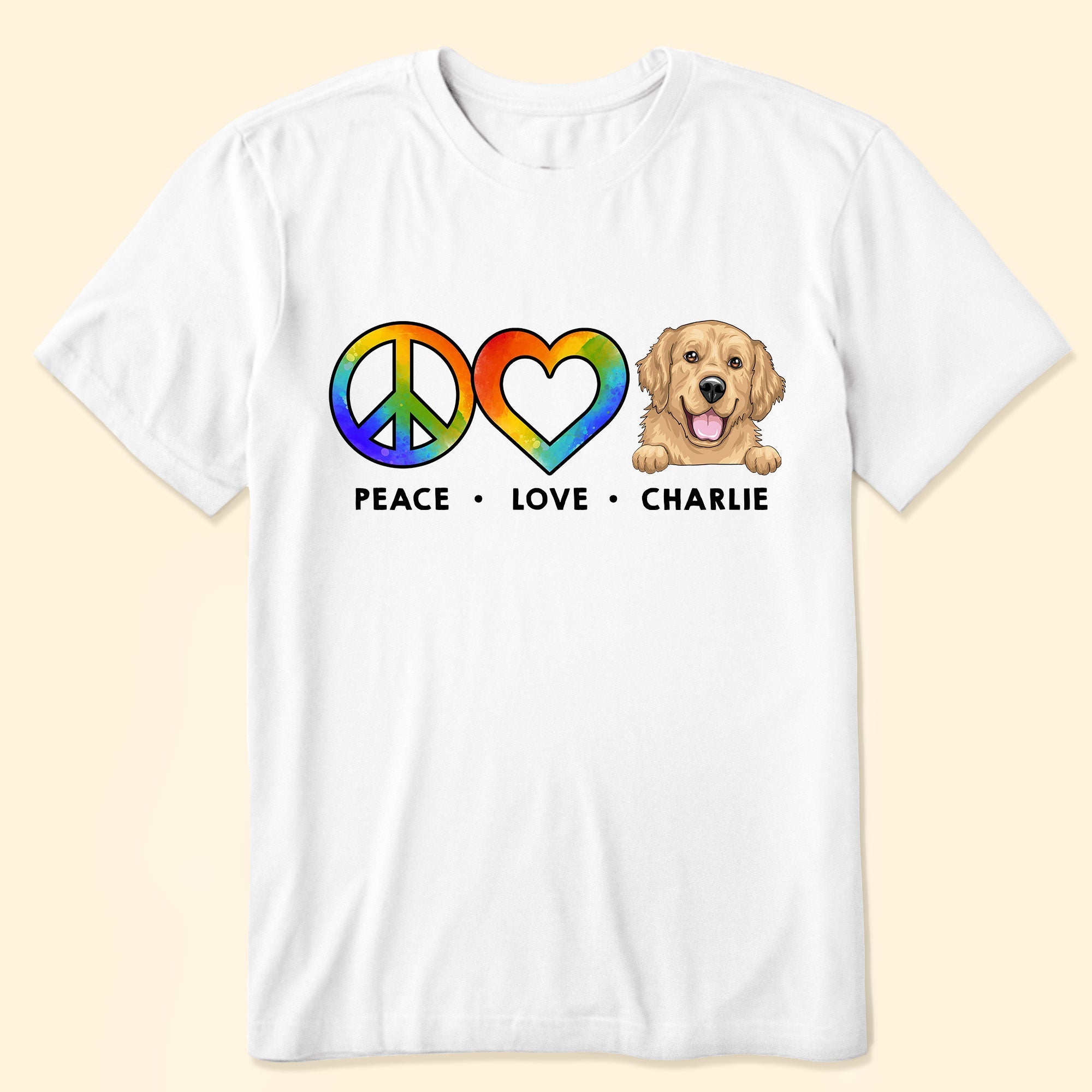 Peace Love Pet - Personalized Shirt