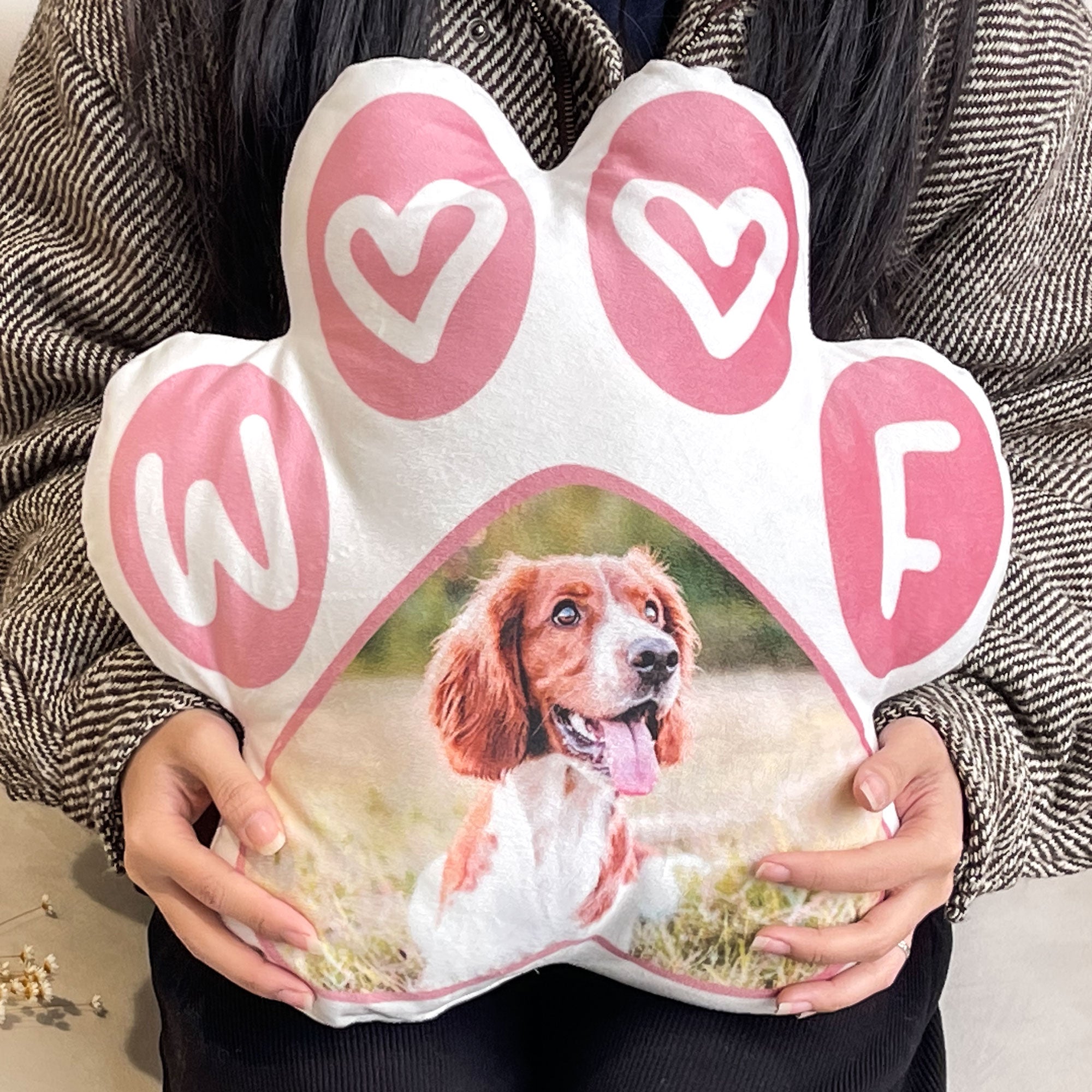 Pet Paw - Personalized Photo Custom Shaped Pillow