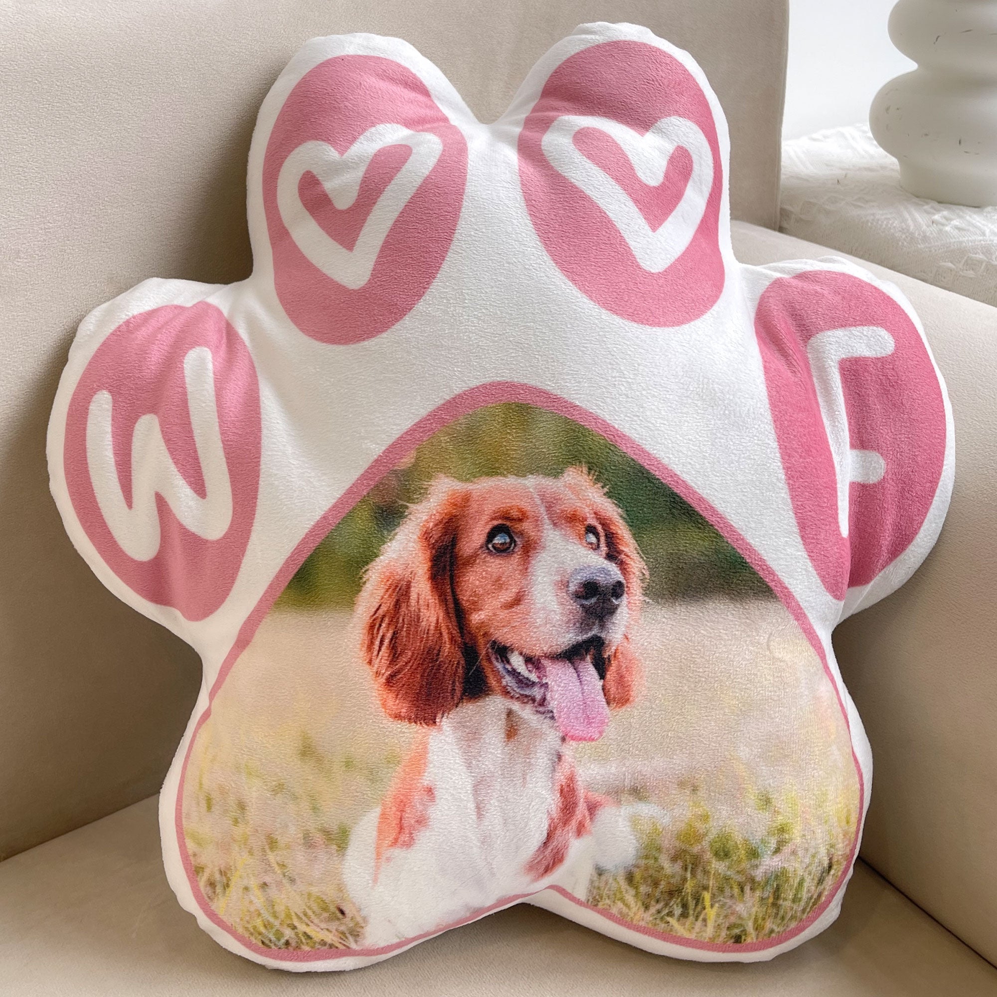 Pet Paw - Personalized Photo Custom Shaped Pillow