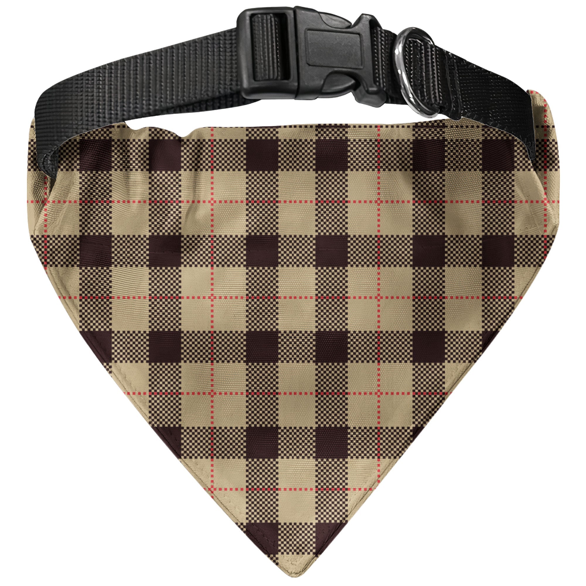 Pet Plaid Custom Photo - Personalized Photo Dog Bandana Collar