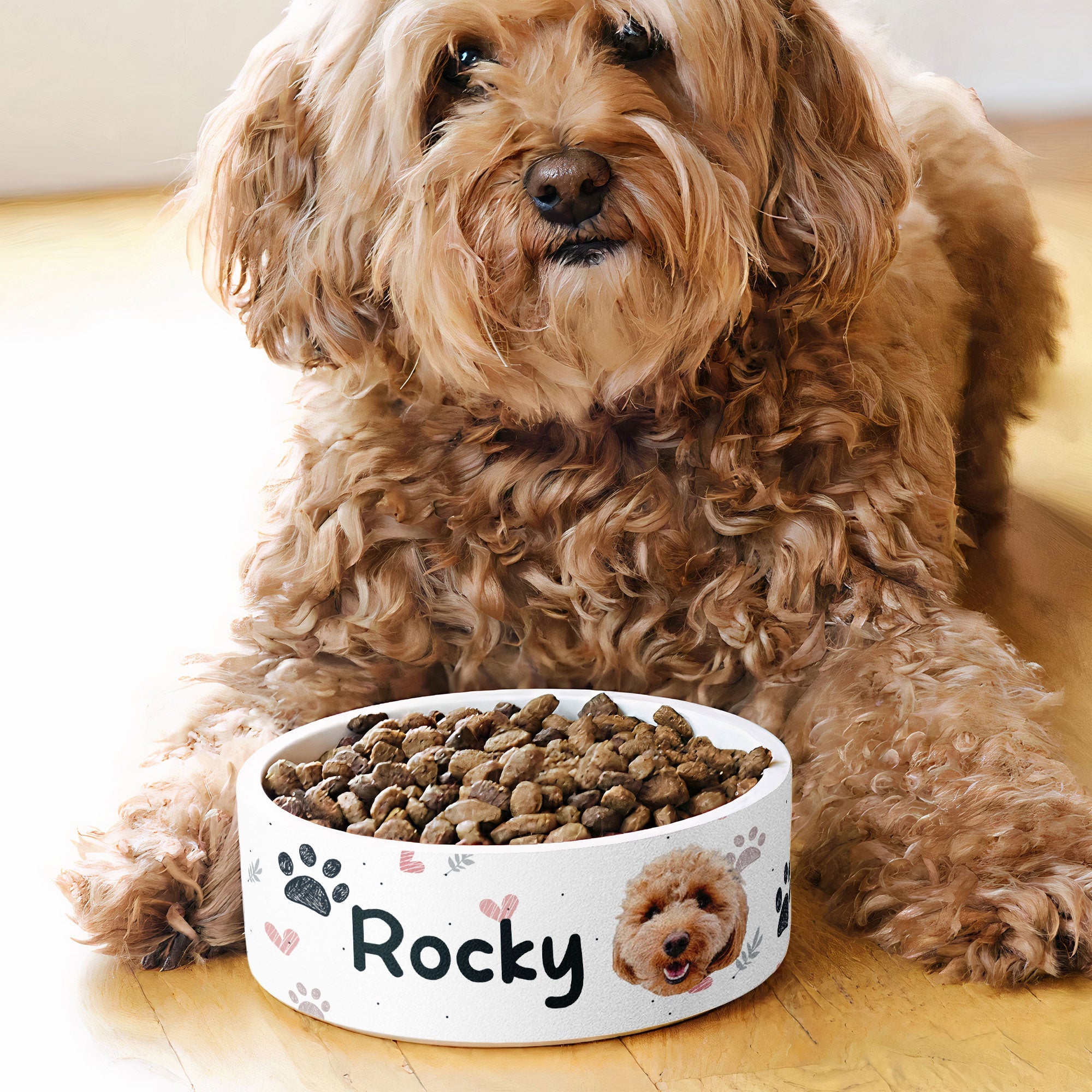 Cute Pet Faces - Personalized Photo Pet Bowl