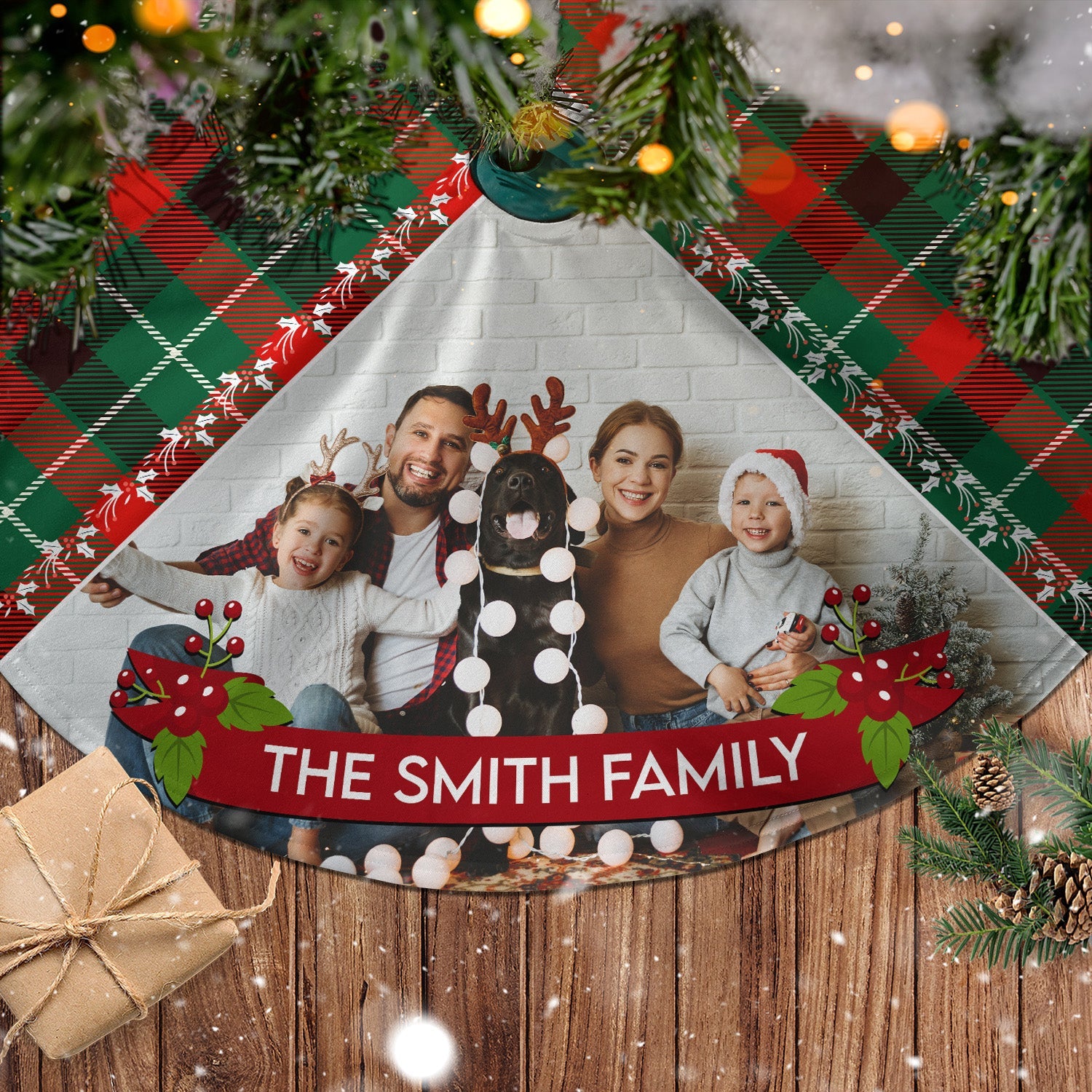 Picture-Perfect - Personalized Photo Christmas Tree Skirt