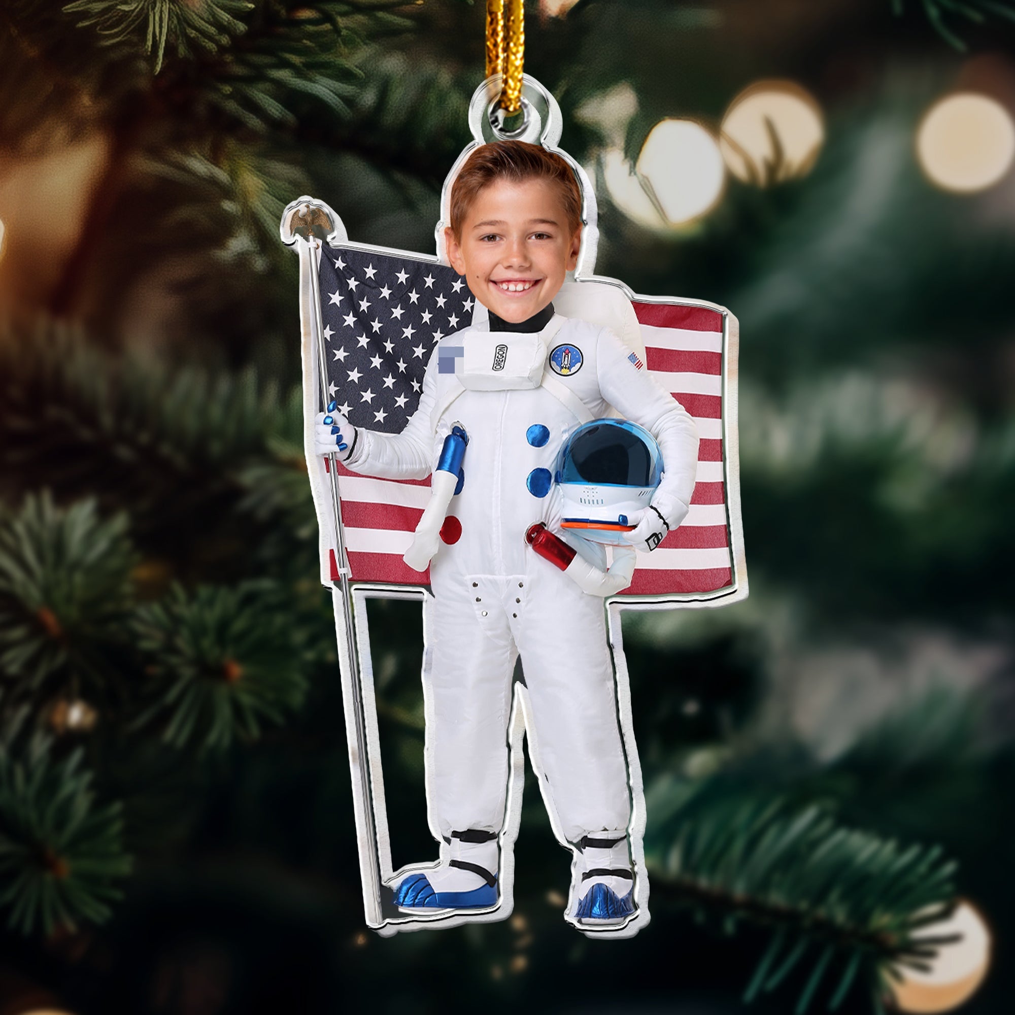 Pilot Kids Astronaut Boys Girls - Personalized Acrylic Photo Ornament