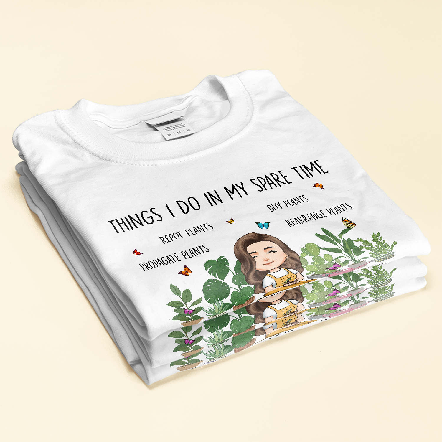 Plant Lady In Spare Time - Personalized Shirt