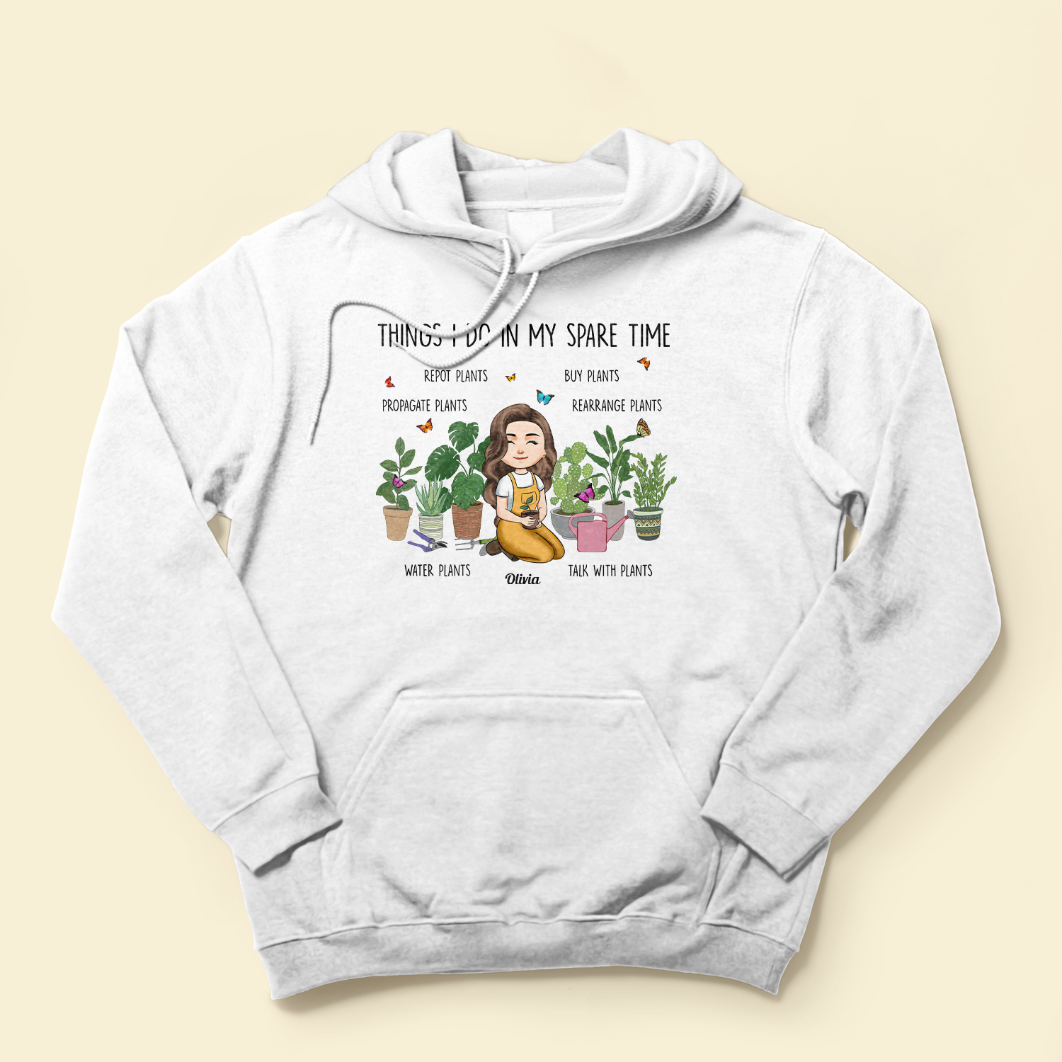 Plant Lady In Spare Time - Personalized Shirt