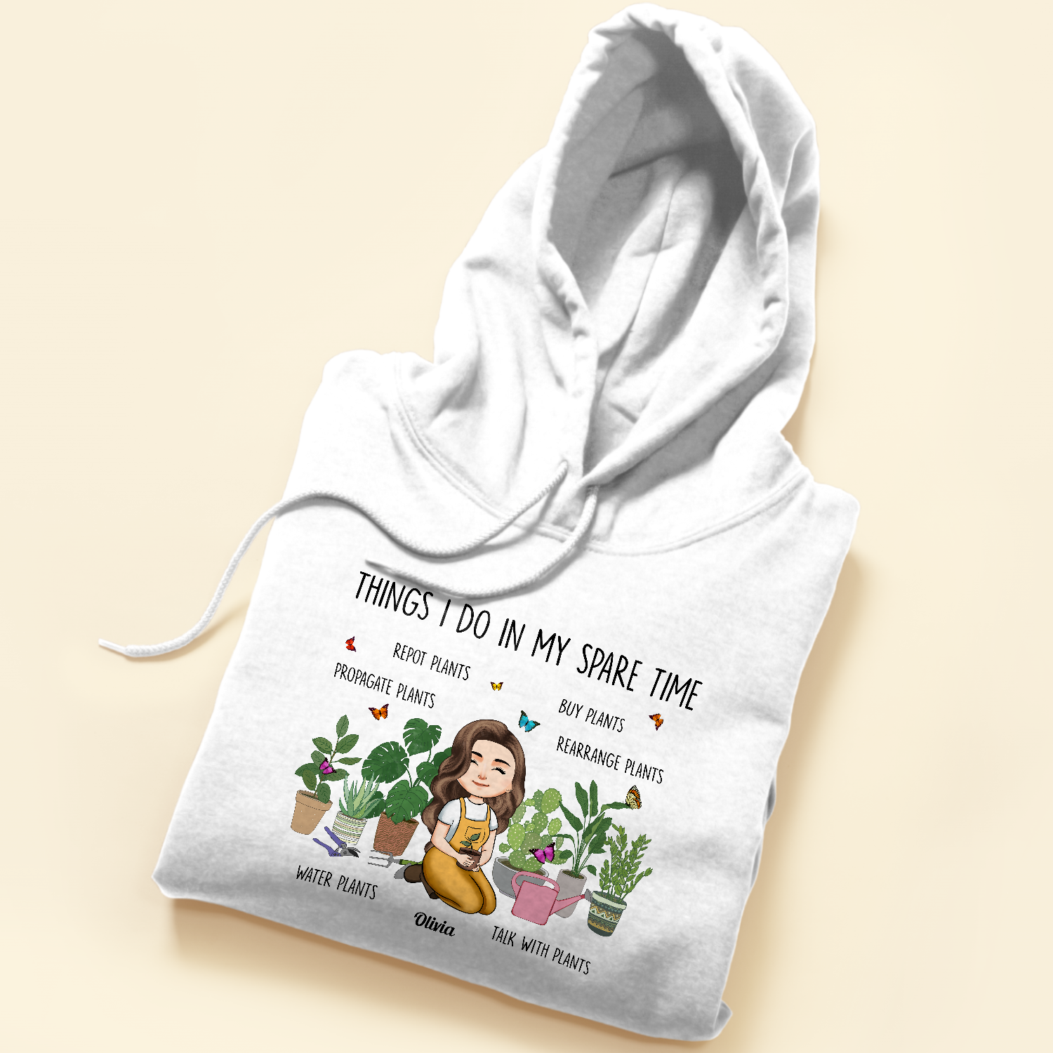 Plant Lady In Spare Time - Personalized Shirt