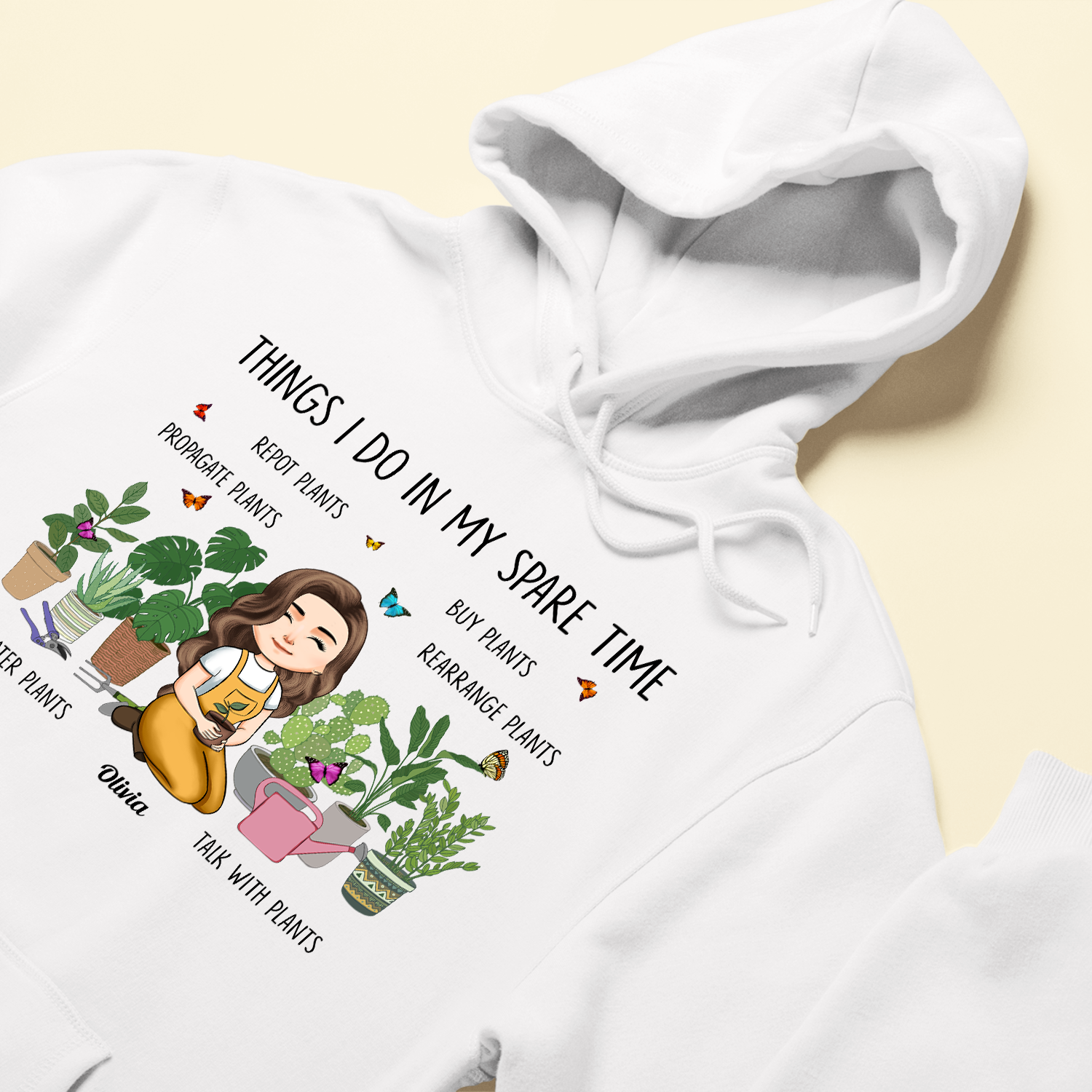 Plant Lady In Spare Time - Personalized Shirt