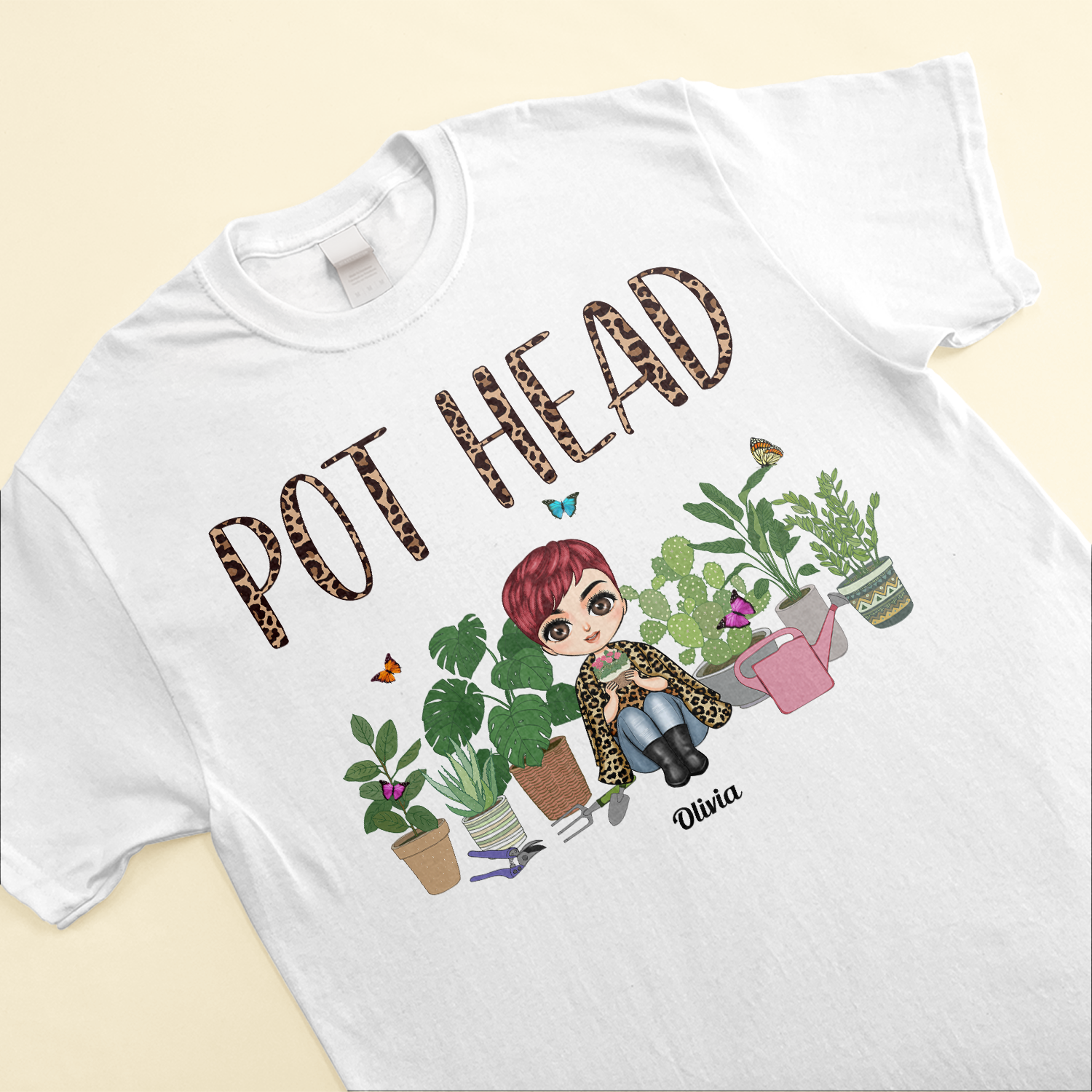 Pot Head - Personalized Shirt - Birthday Gift For Gardener, Plant Lovers