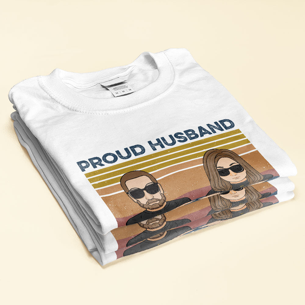 Proud-Husband-Of-A-Freaking-Awesome-Wife-Family-Custom-Shirt-Gift-For-Family