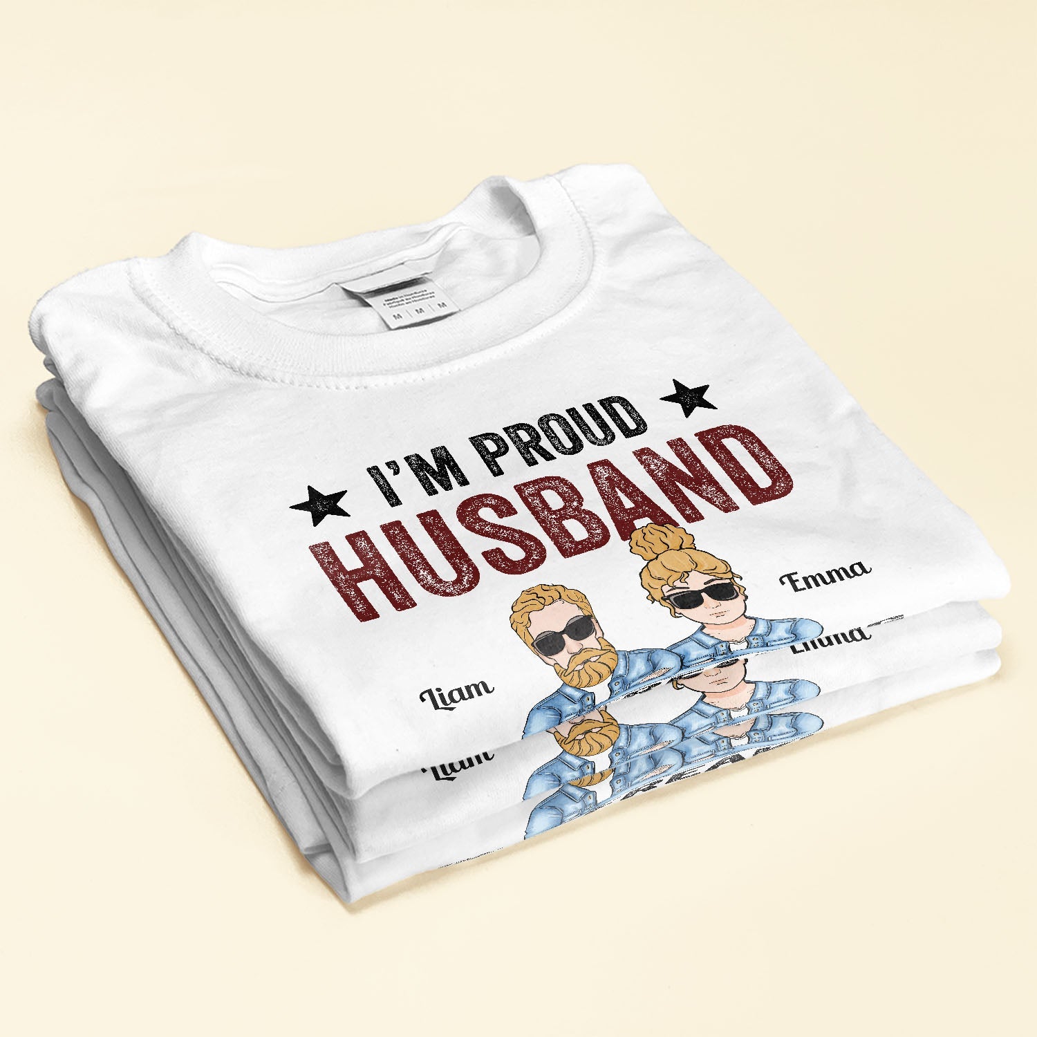 Proud Husband Of An Awesome Wife - Personalized Shirt - Anniversary, Valentine's Day Gift For Husband