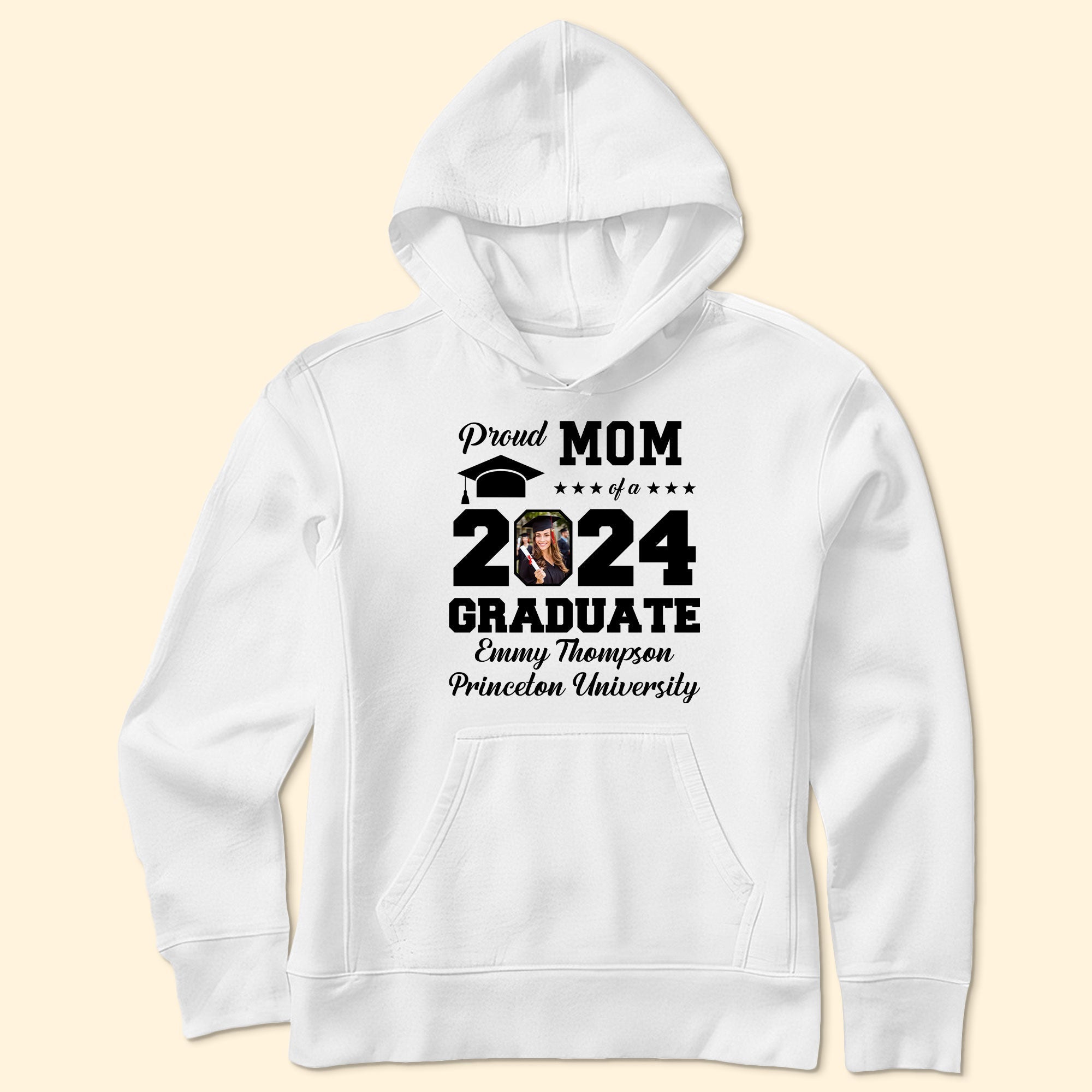 Proud Mom Of A Graduate - Personalized Photo Shirt