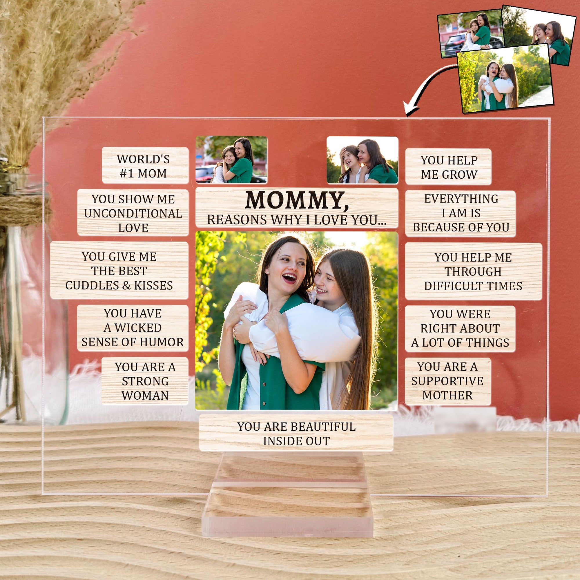 Reasons Why I Love - Personalized Acrylic Photo Plaque