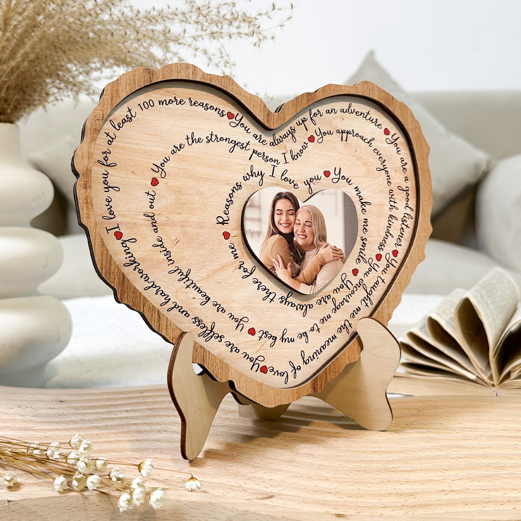 Reasons Why I Love You - Personalized Wooden Plaque