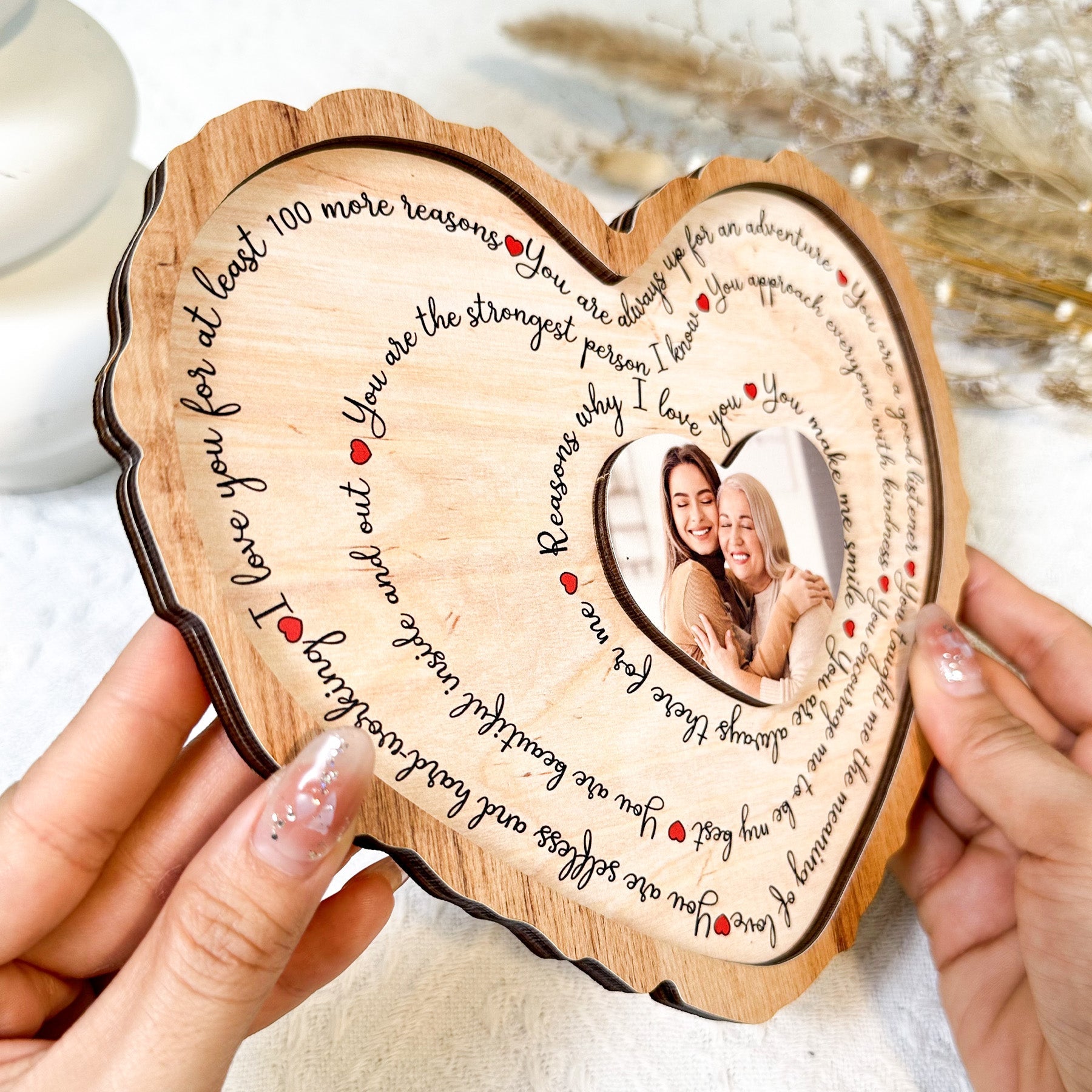 Reasons Why I Love You - Personalized Wooden Plaque