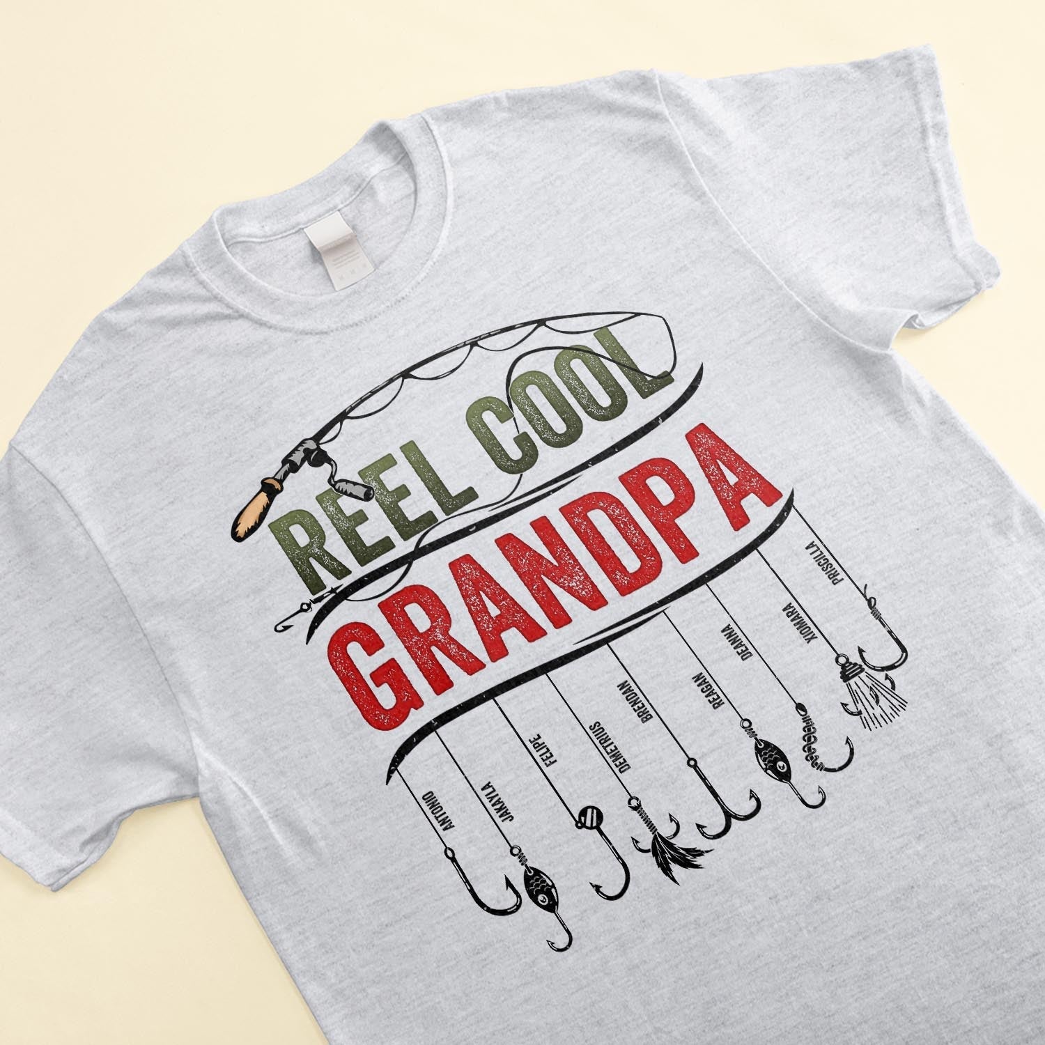 Reel Cool Grandpa - Personalized Shirt