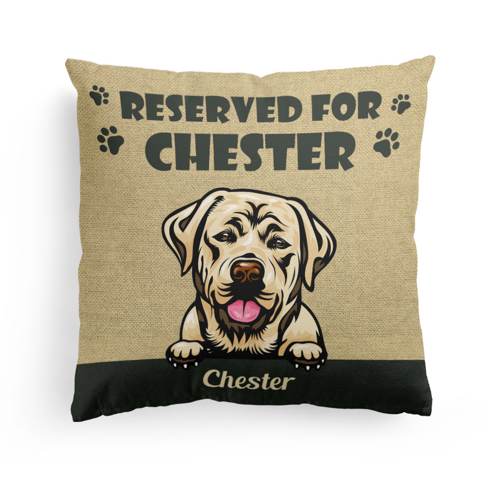 Reserved For My Cats And Dogs - Personalized Pillow - Birthday Gift For Dog And Cat Parents