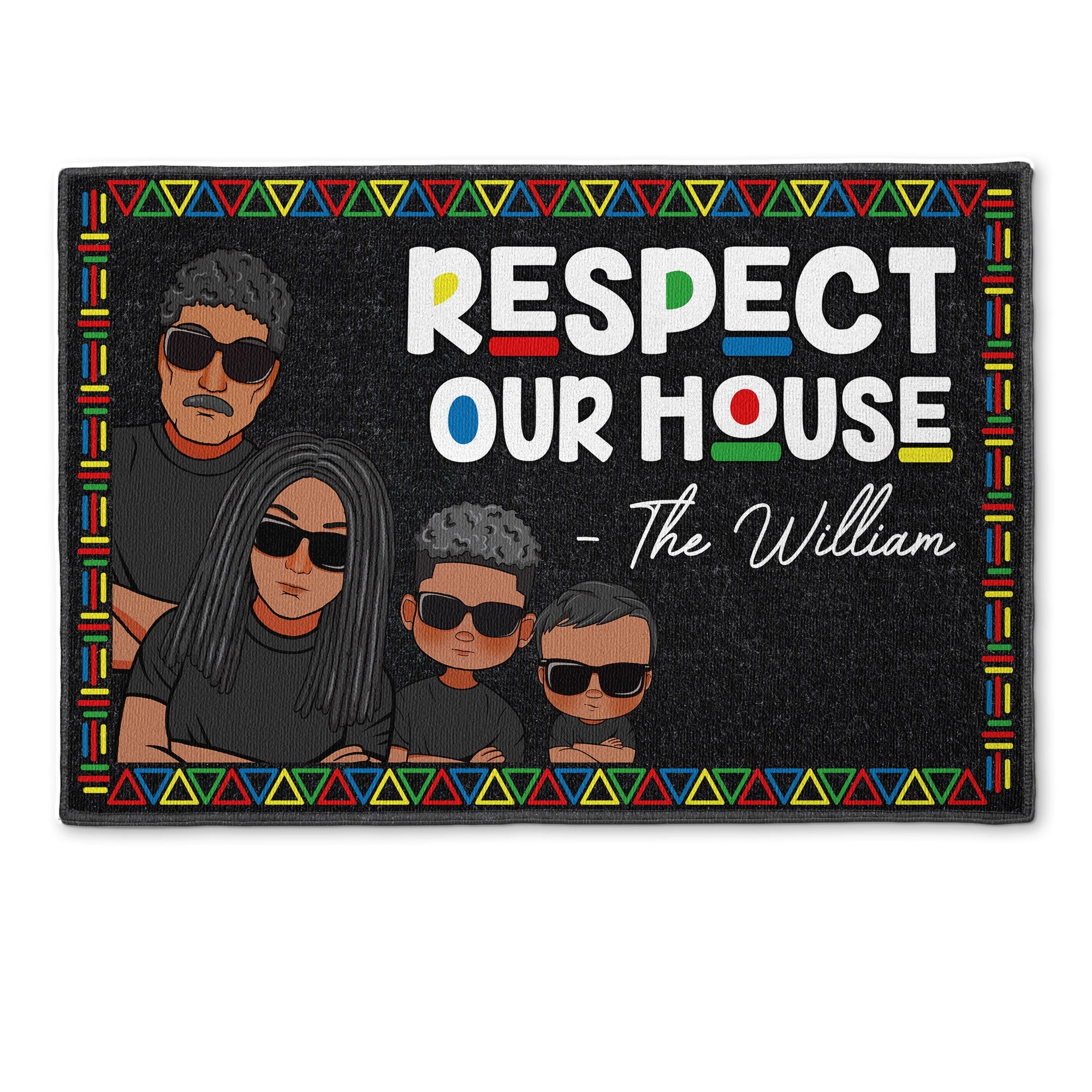 Respect My House - Personalized Doormat