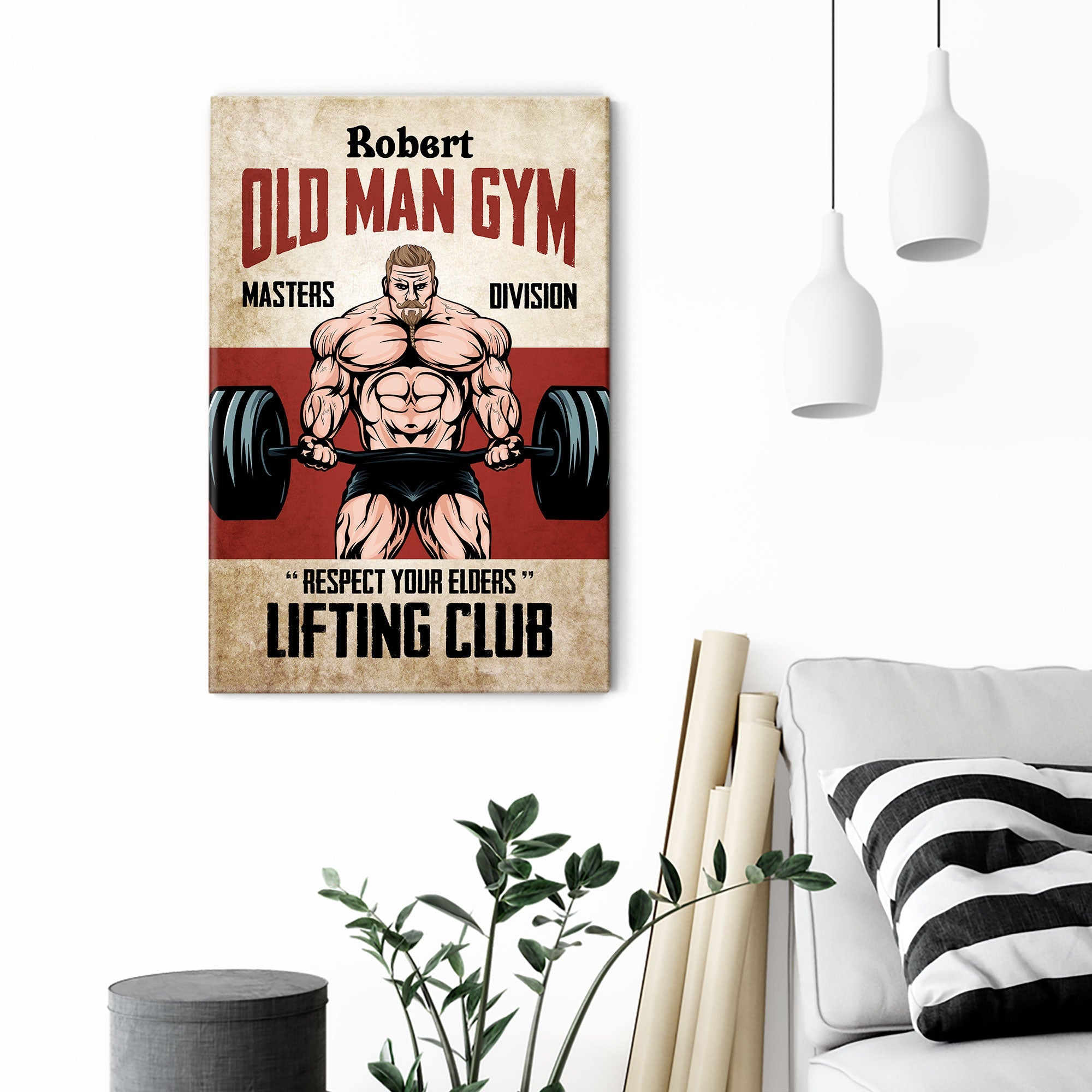 Respect Your Elders Lifting Club - Personalized Poster/Canvas - Birthday Gift For Fitness Lovers