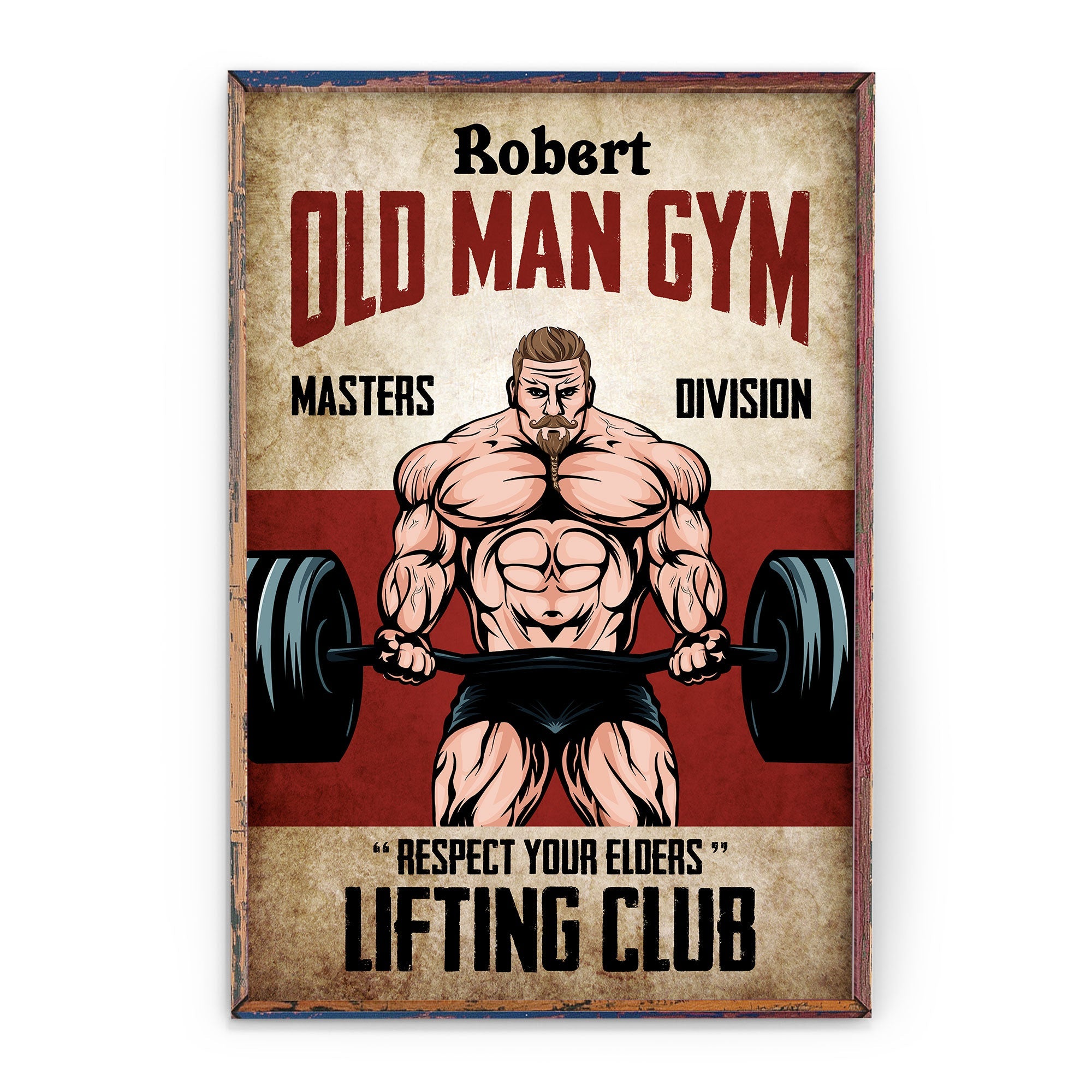 Respect Your Elders Lifting Club - Personalized Poster/Canvas - Birthday Gift For Fitness Lovers