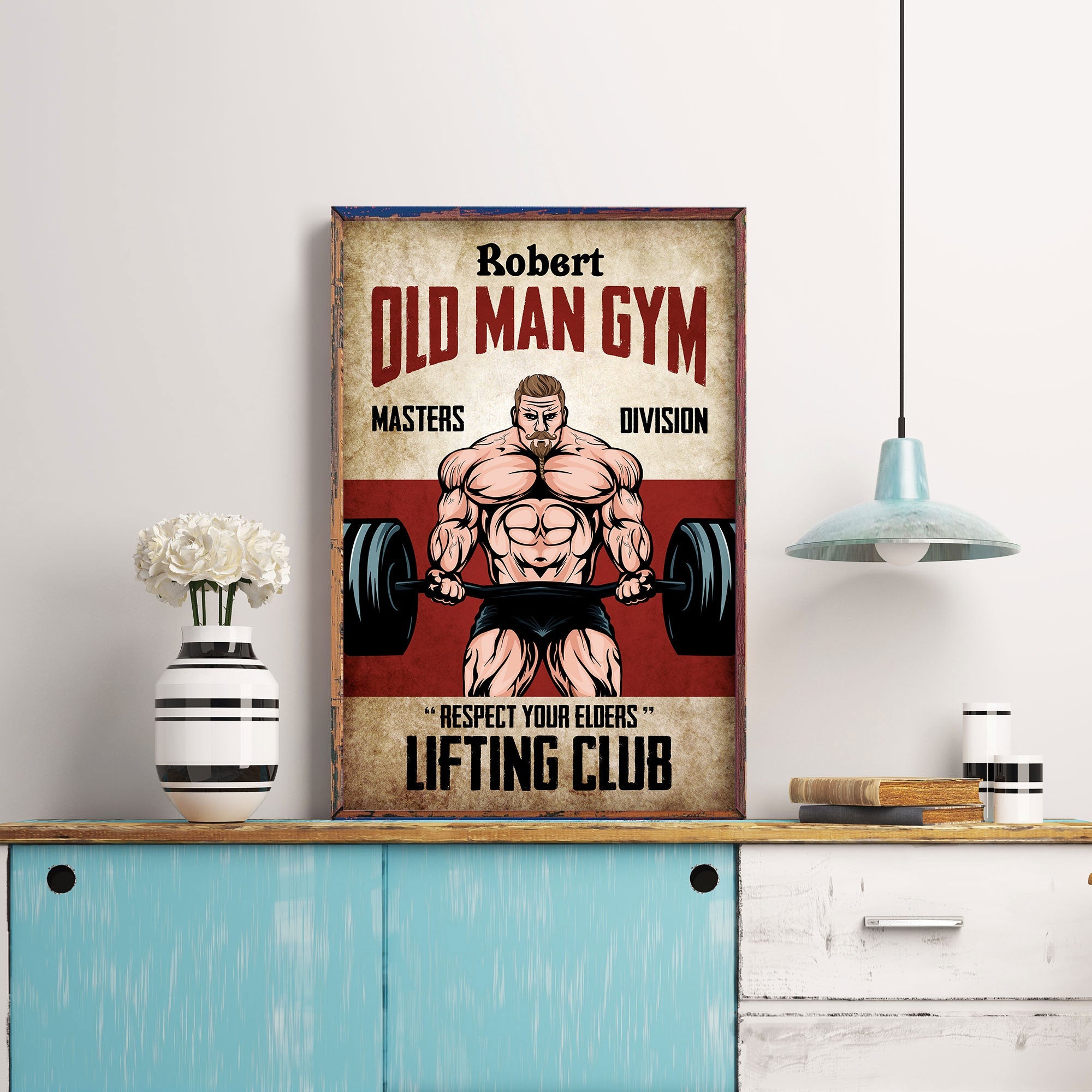 Respect Your Elders Lifting Club - Personalized Poster/Canvas - Birthday Gift For Fitness Lovers