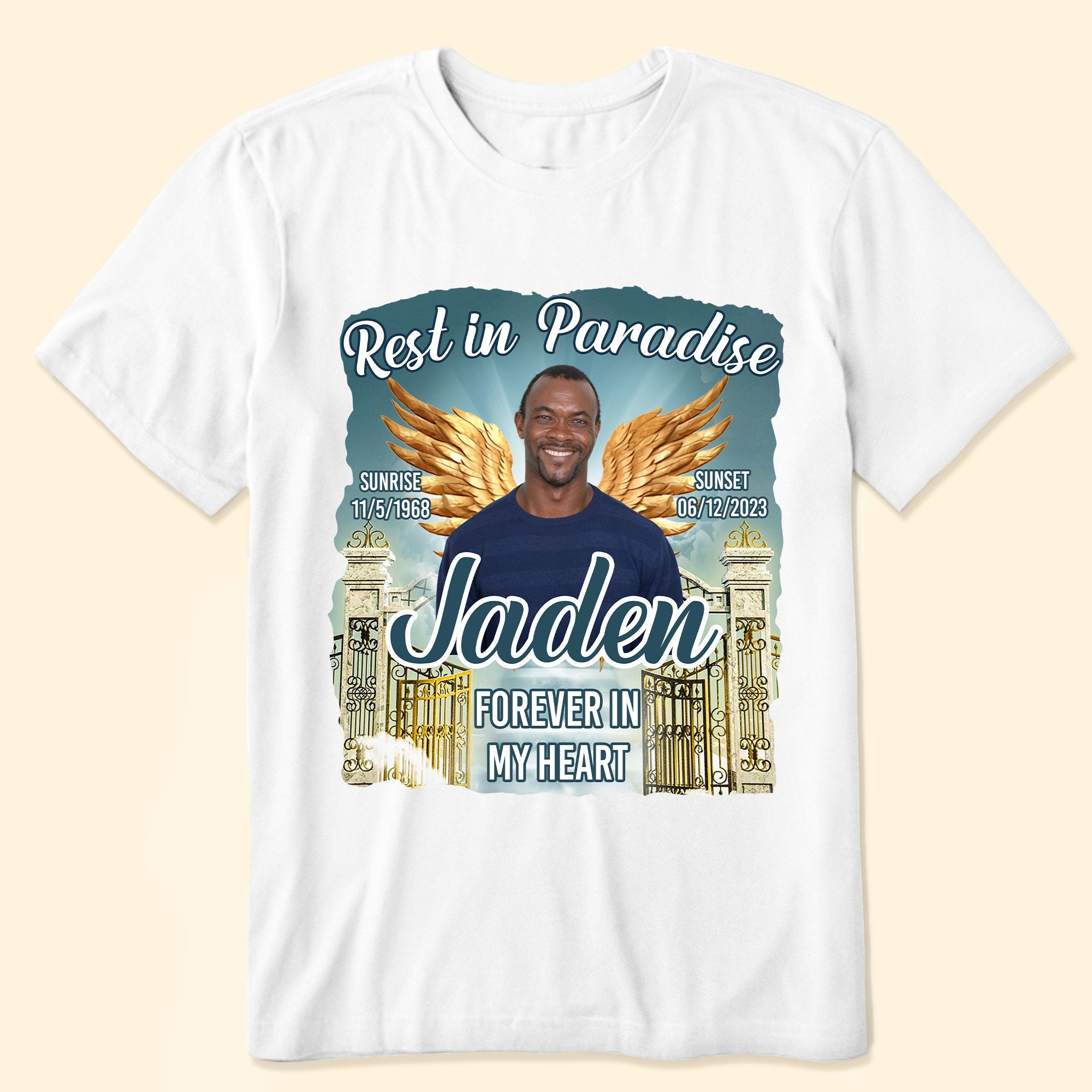 Rest In Paradise - Personalized Photo Shirt