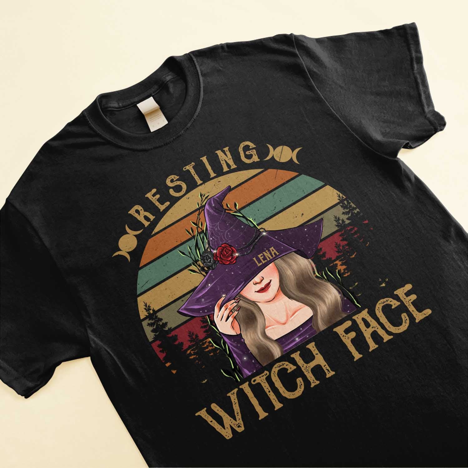 Resting Witch Face - Personalized Shirt - Halloween Gift For Witches