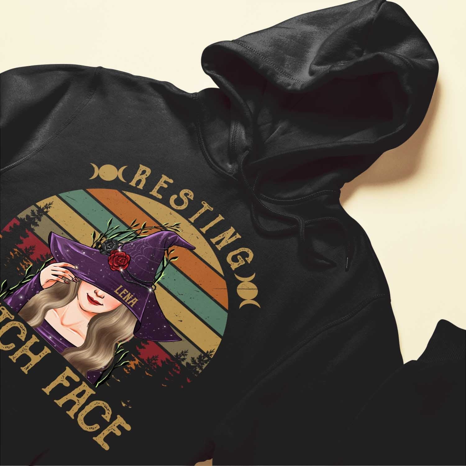 Resting Witch Face - Personalized Shirt - Halloween Gift For Witches