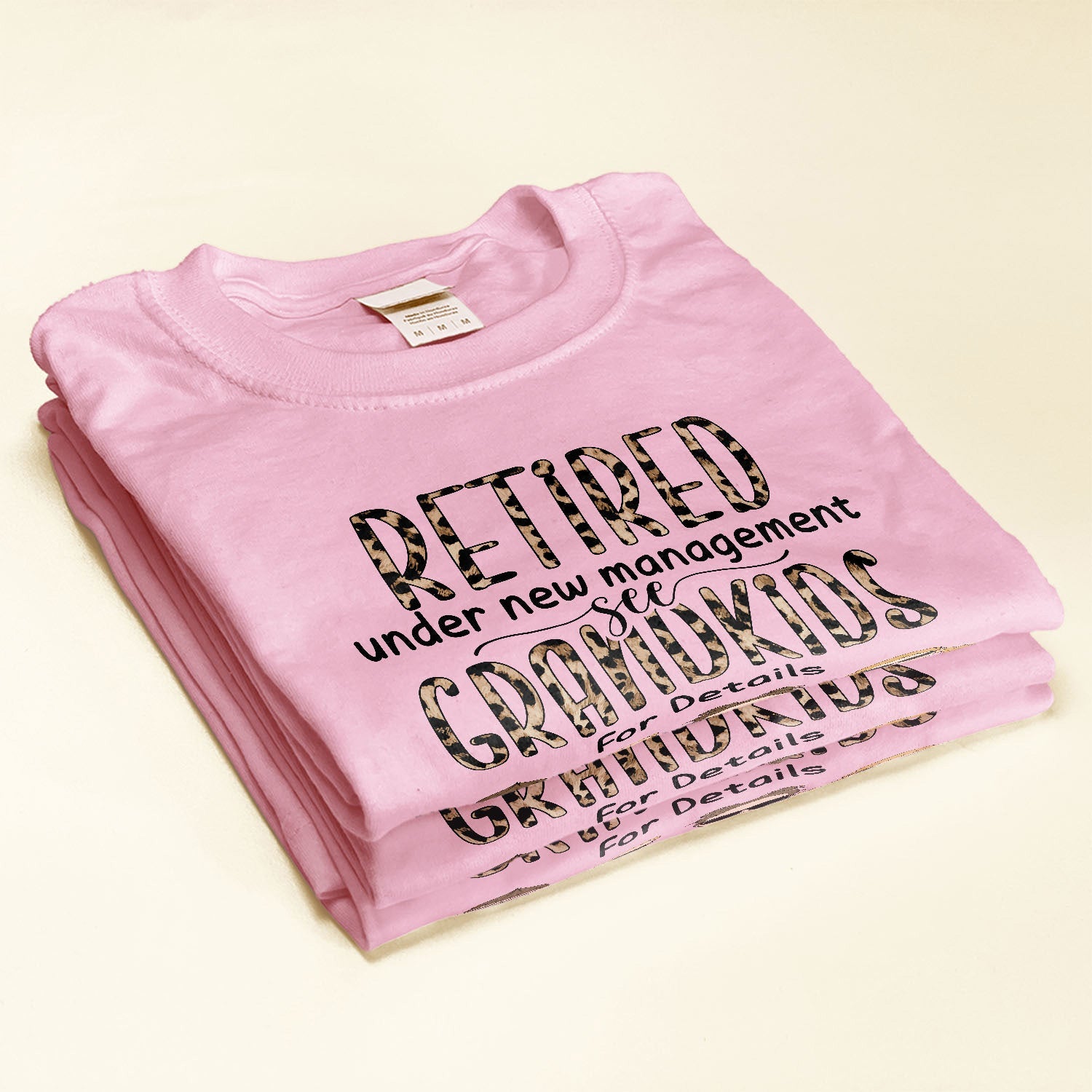 Retired Under New Management See Grandkids For Details - Personalized Shirt