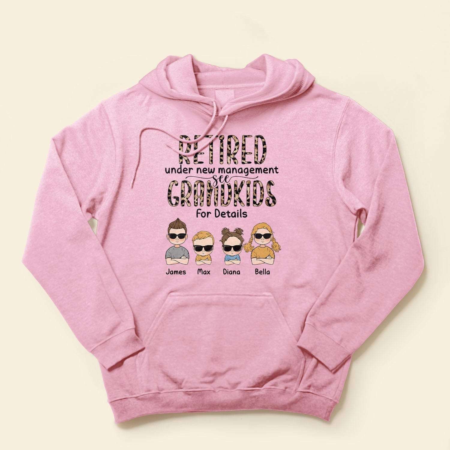 Retired Under New Management See Grandkids For Details - Personalized Shirt