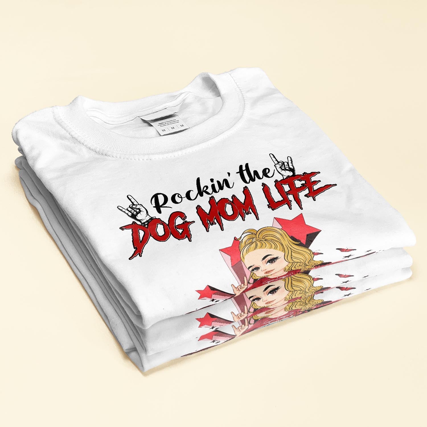 Rockin The Dog Mom Life - Personalized Shirt