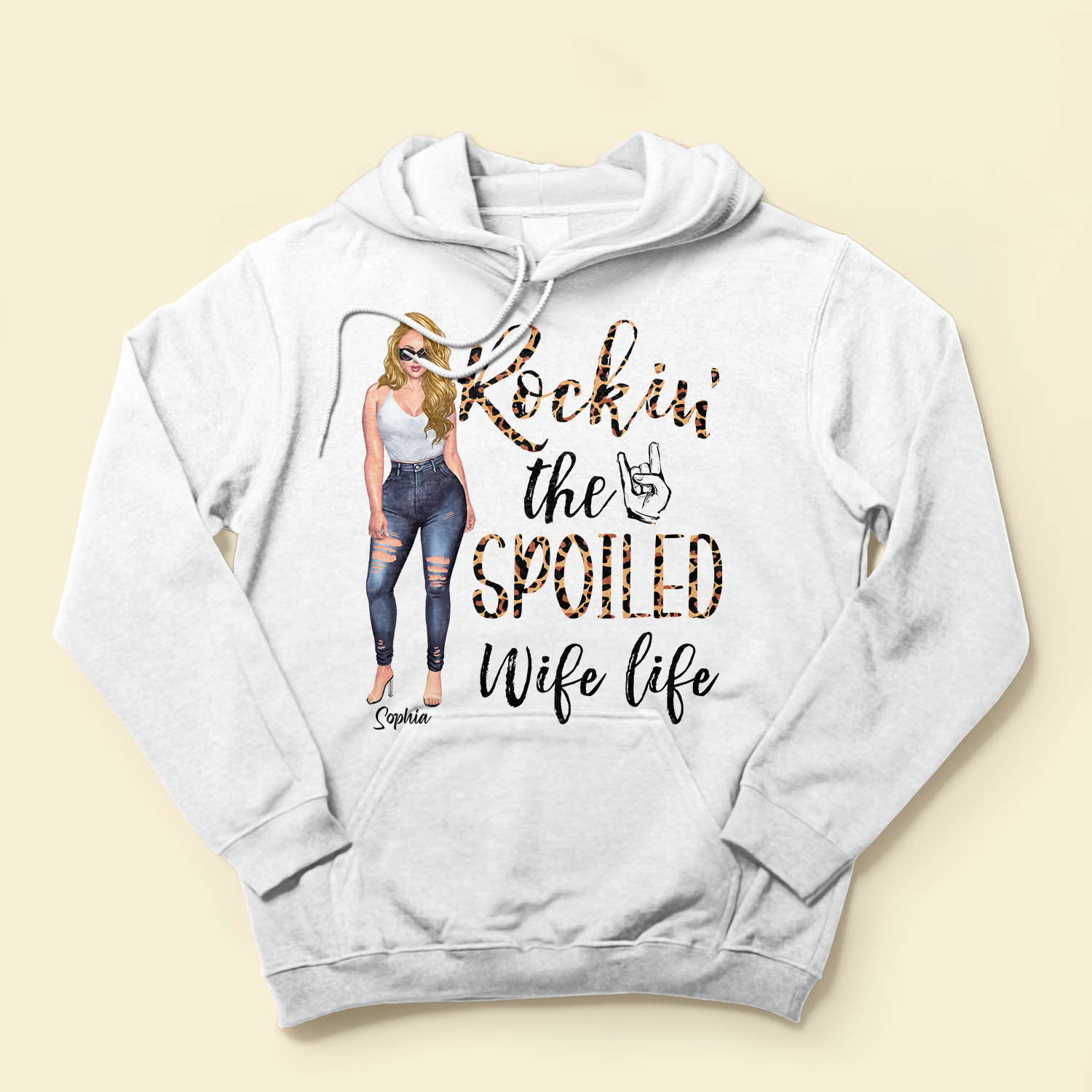 Rocking The Spoiled Wife Life - Personalized Shirt - Anniversary, Valentine's Day Gift For Wife