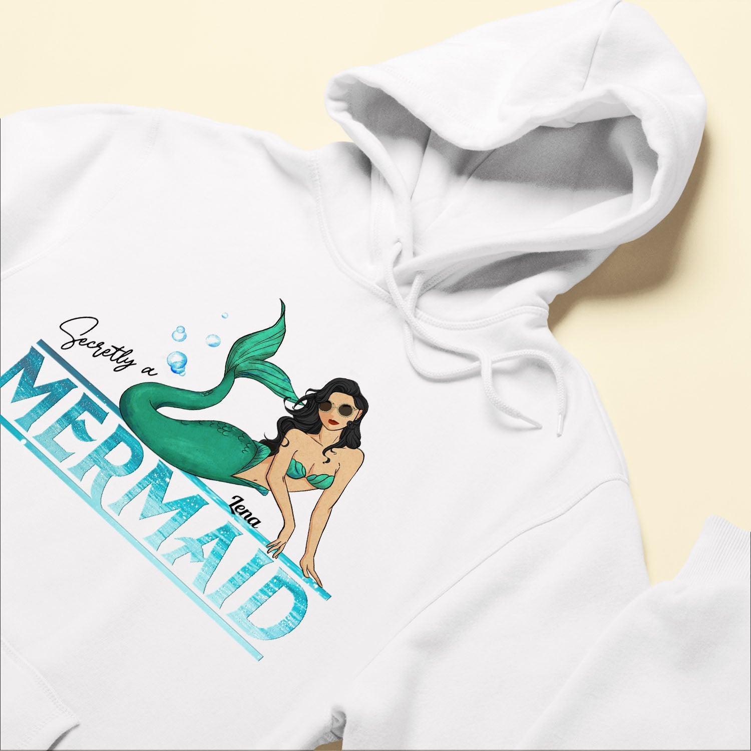 Secretly A Mermaid - Personalized Shirt - Birthday Gift For Girls, Mermaid Girls, Ocean Lovers