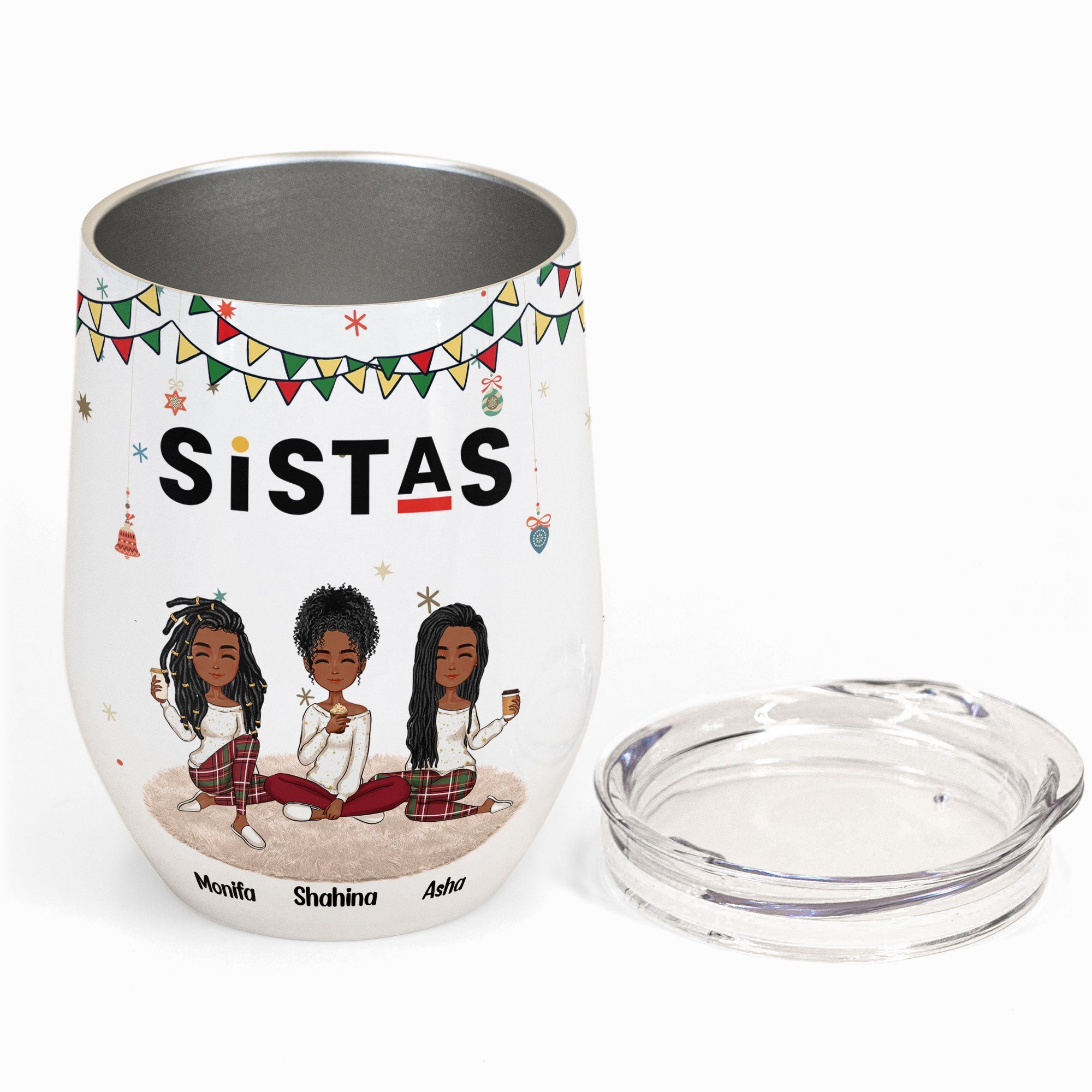 Sistas - Personalized Wine Tumbler