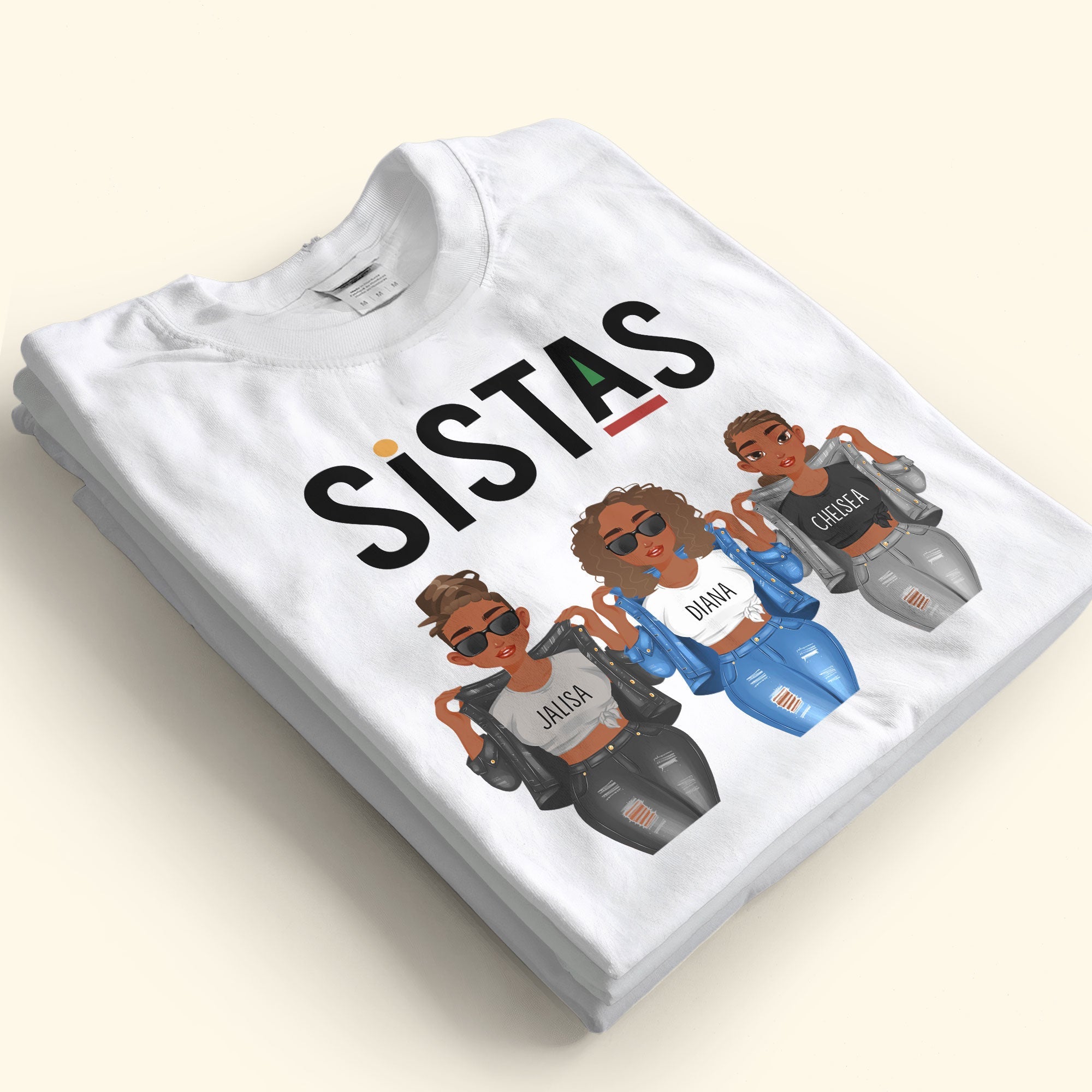 Sistas Sisters Friendship - Personalized Shirt